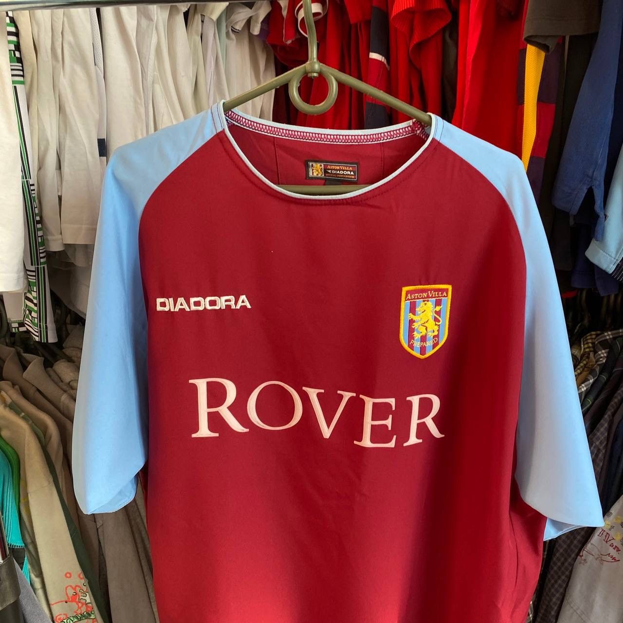 Diadora × Vintage Vintage Diadora Aston Villa Rover 2000’s soccer home jersey Size US M / EU 48-50 / 2 - 2 Thumbnail