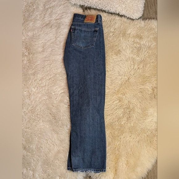 Levi's Vintage Clothing Vintage Levi 505 Straight Leg Blue Jeans 90s Mens Distressed Size US 36 / EU 52 - 4 Thumbnail