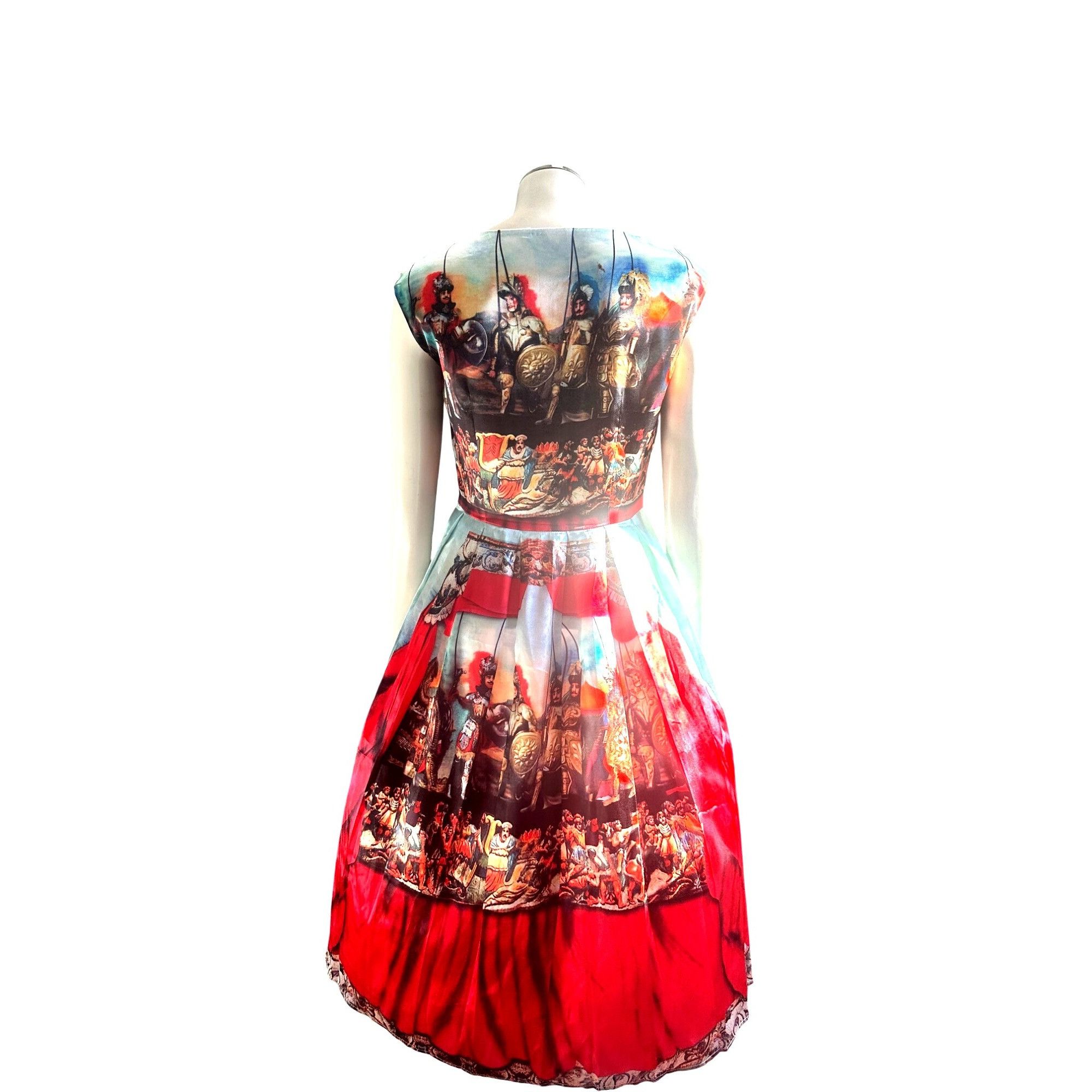 Other CCC Silk Cotton Medium Knights Scene Print Fit And Flare Mid Size M / US 6-8 / IT 42-44 - 6 Thumbnail