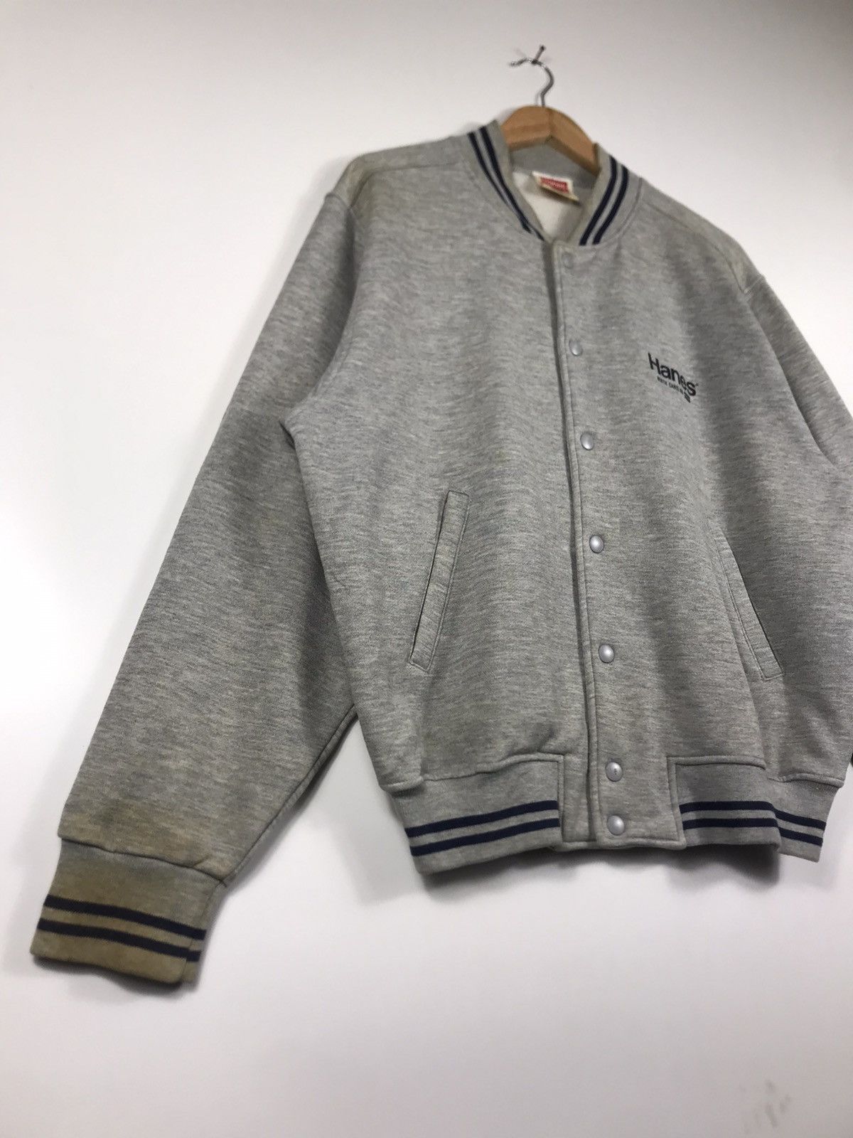 Hanes × Vintage ⚡️Vintage Hanes North Carolina Varsity Jacket Size US L / EU 52-54 / 3 - 2 Thumbnail