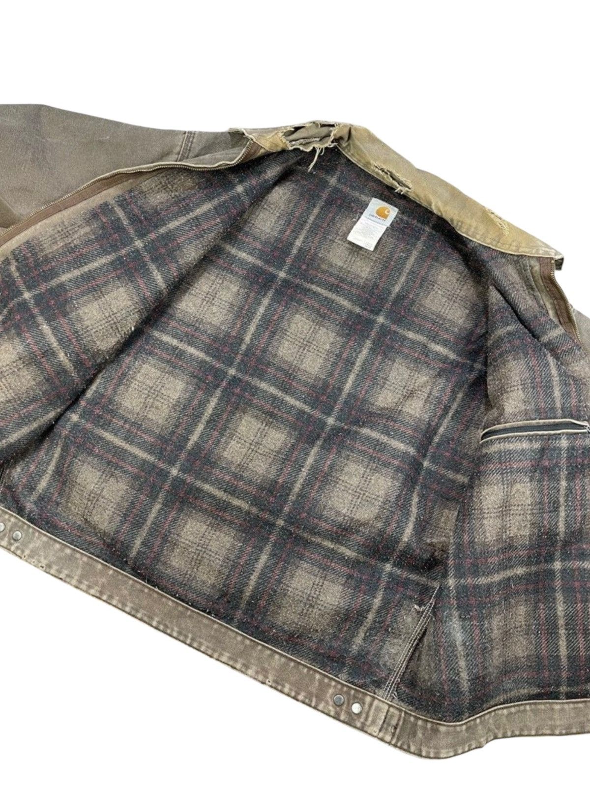 Carhartt Vintage Carhartt J97CHT Blanked Lines Detroit Jacket Size US XL / EU 56 / 4 - 4 Thumbnail