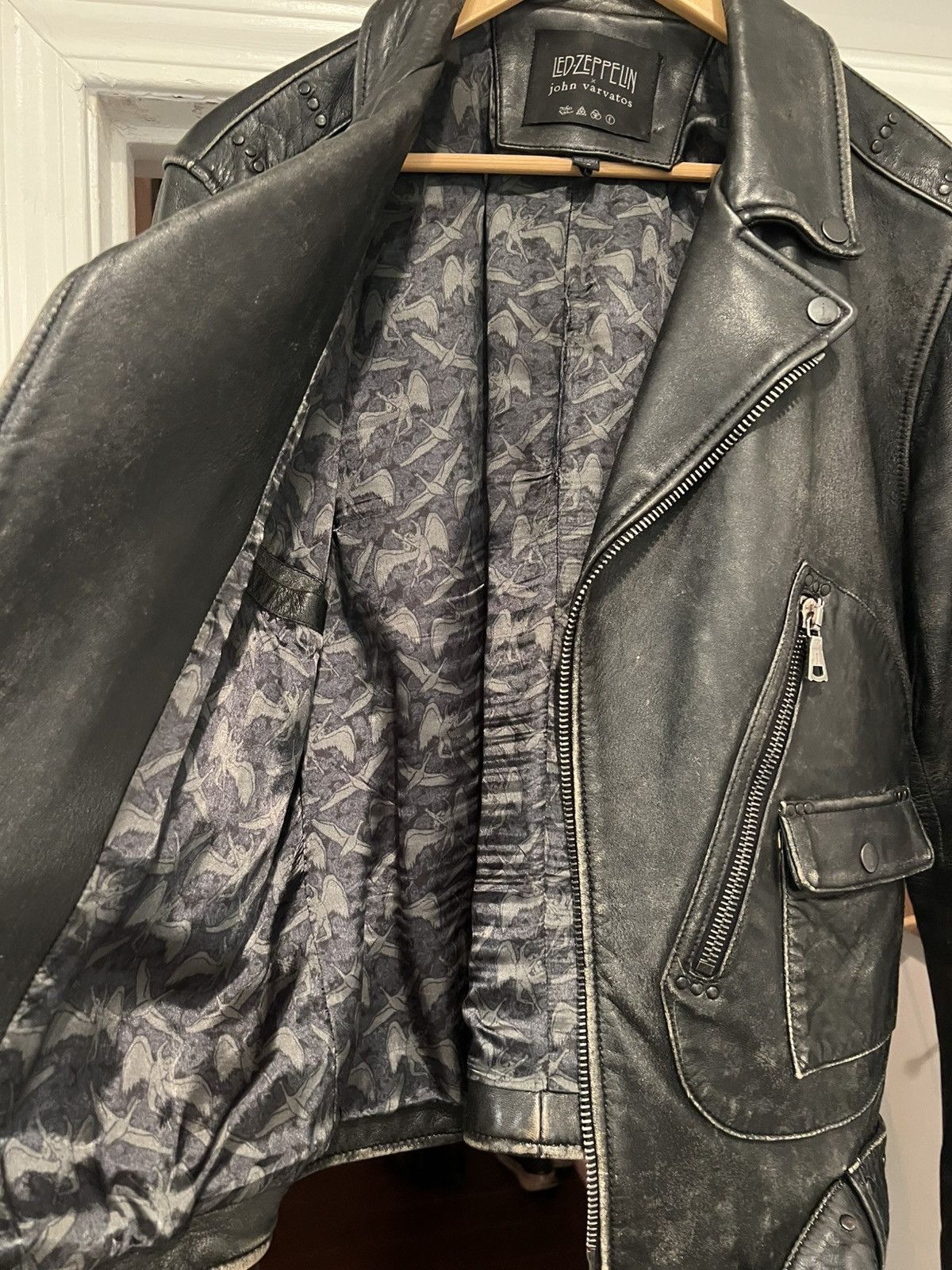 John Varvatos John Varvatos Led Zeppelin Collection Leather Jacket EU48 Size US M / EU 48-50 / 2 - 5 Thumbnail