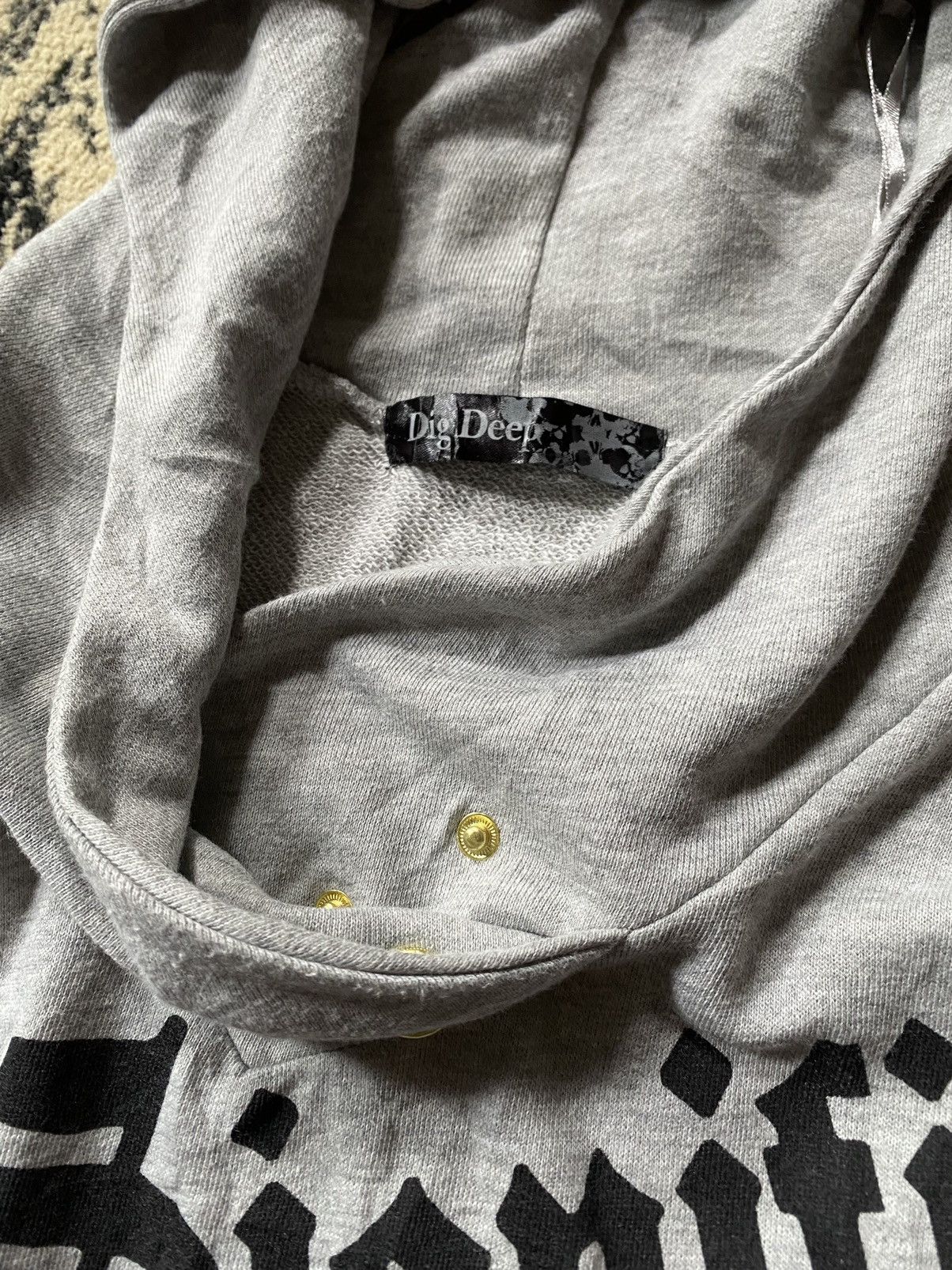 Hysteric Glamour × If Six Was Nine × Japanese Brand Vintage Japanes Dig Deep Skull Hoodie Size US XL / EU 56 / 4 - 5 Thumbnail