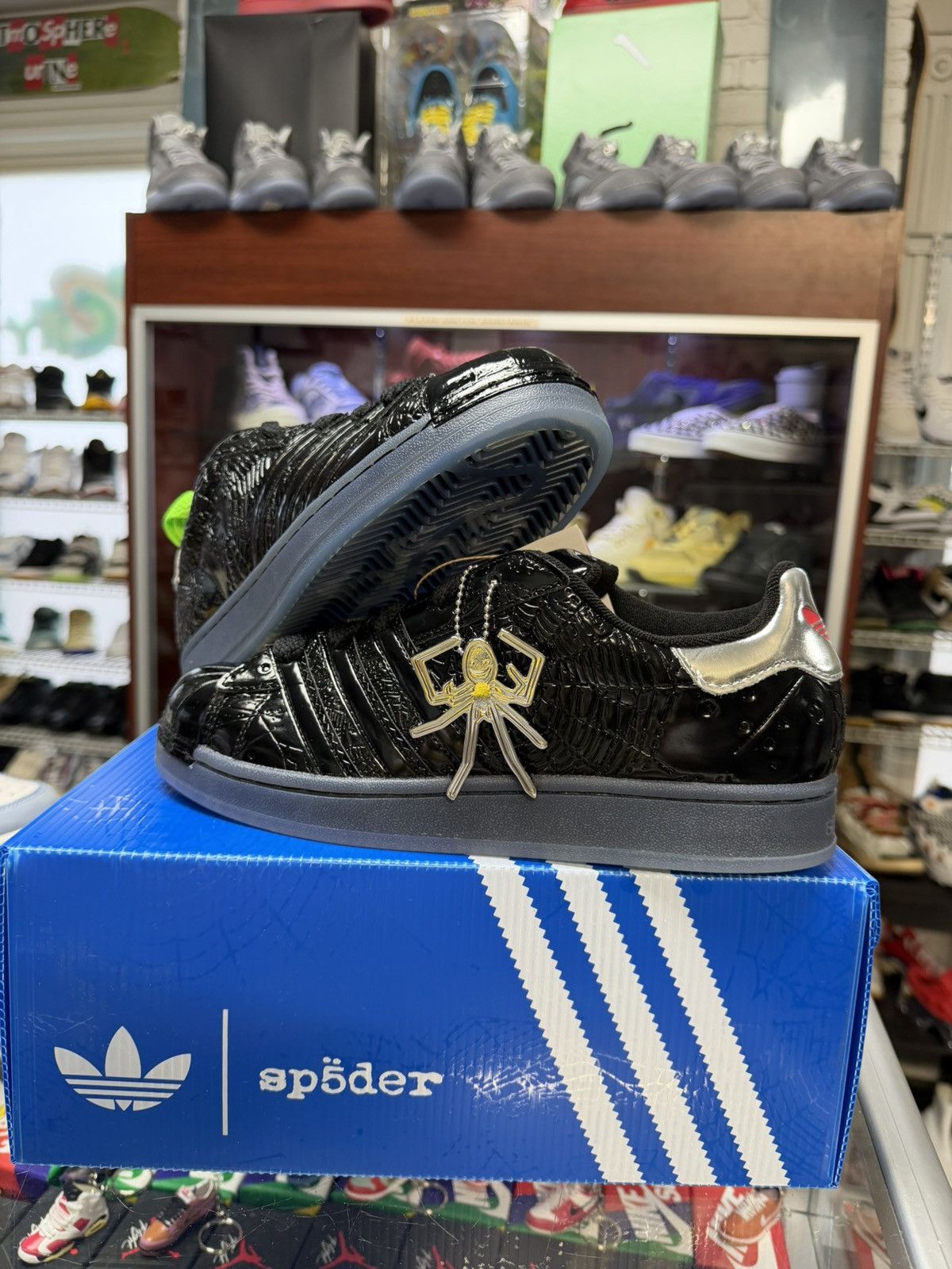 Sp5der Adidas Superstar X Sp5der (Black) Size US 8 / EU 41 - 1 Thumbnail