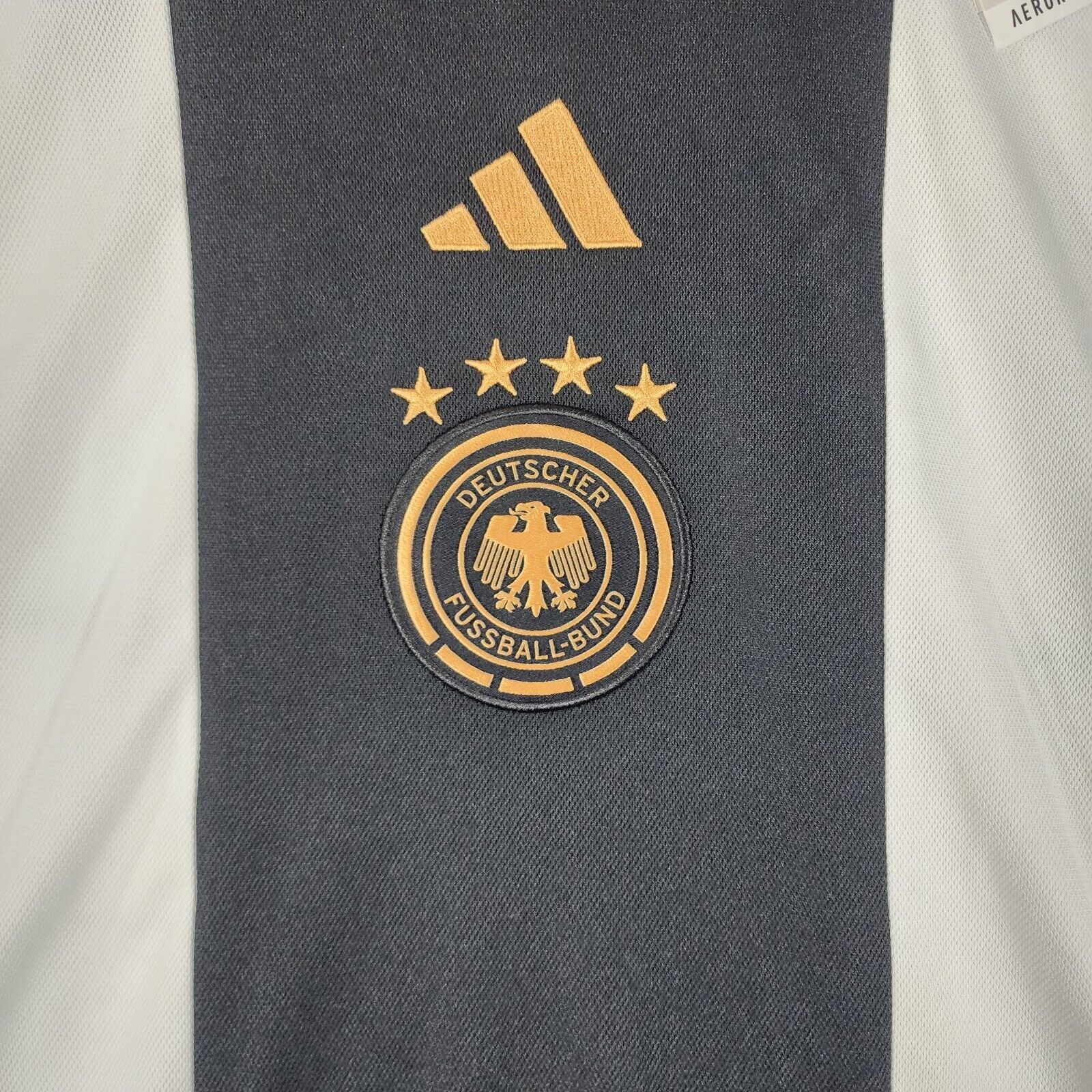 Adidas NWT Adidas German Deutscher Fussball-Bund 2X White Jersey 22 Size US XXL / EU 58 / 5 - 4 Thumbnail