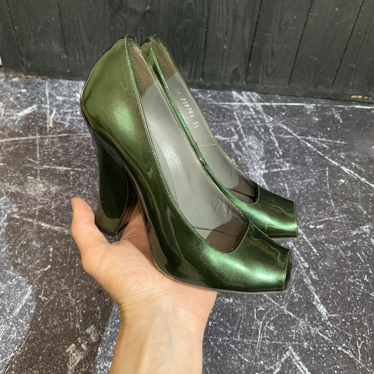 Yves Saint Laurent Yves Saint Laurent Amazing Green Women’s Heels size 35.5 Size US 5.5 / IT 35.5 - 3 Thumbnail