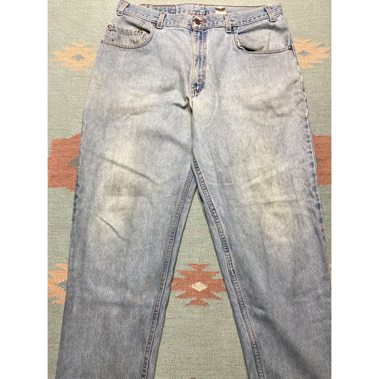Levi's VINTAGE Levi’s 545 Jeans Baggy Light Wash 90s Y2K Silver Tab 36x30 Mens Jeans Size US 36 / EU 52 - 7 Thumbnail