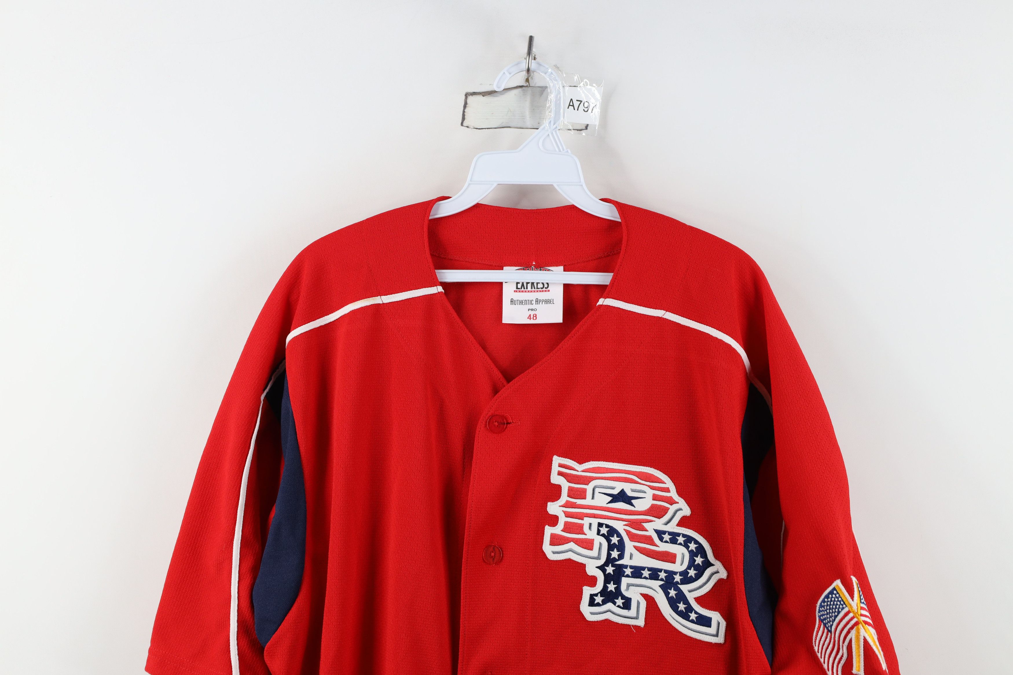 Vintage Minor League Baseball Round Rock Express Baseball Jersey Size US XXL / EU 58 / 5 - 2 Thumbnail