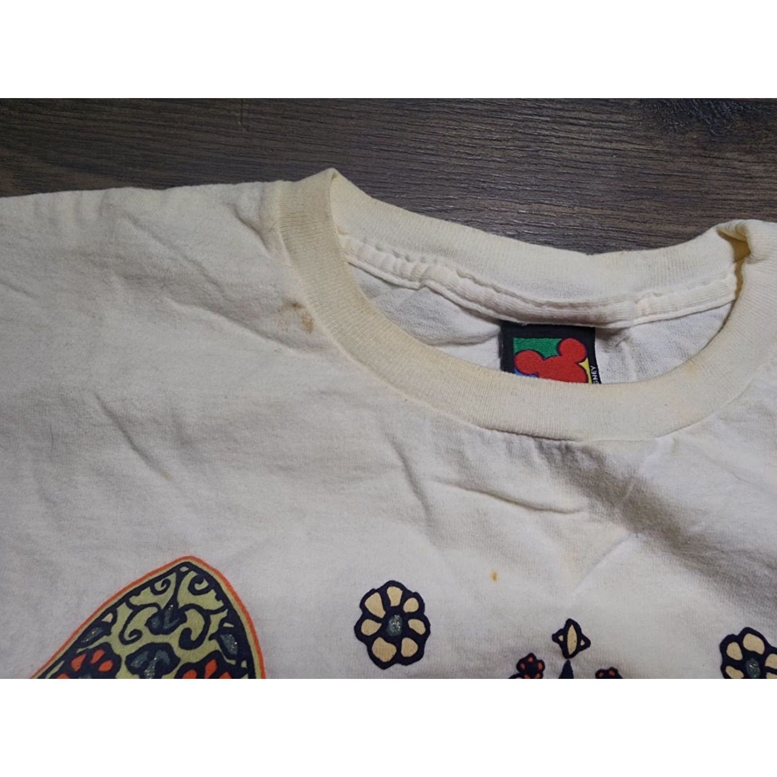 Vintage VINTAGE Jerry Leigh Mickey Unlimited T-Shirt Mens L White Cotton Mickey & Minnie Cartoon Hip Hop 90s Mens Size US L / EU 52-54 / 3 - 2 Thumbnail
