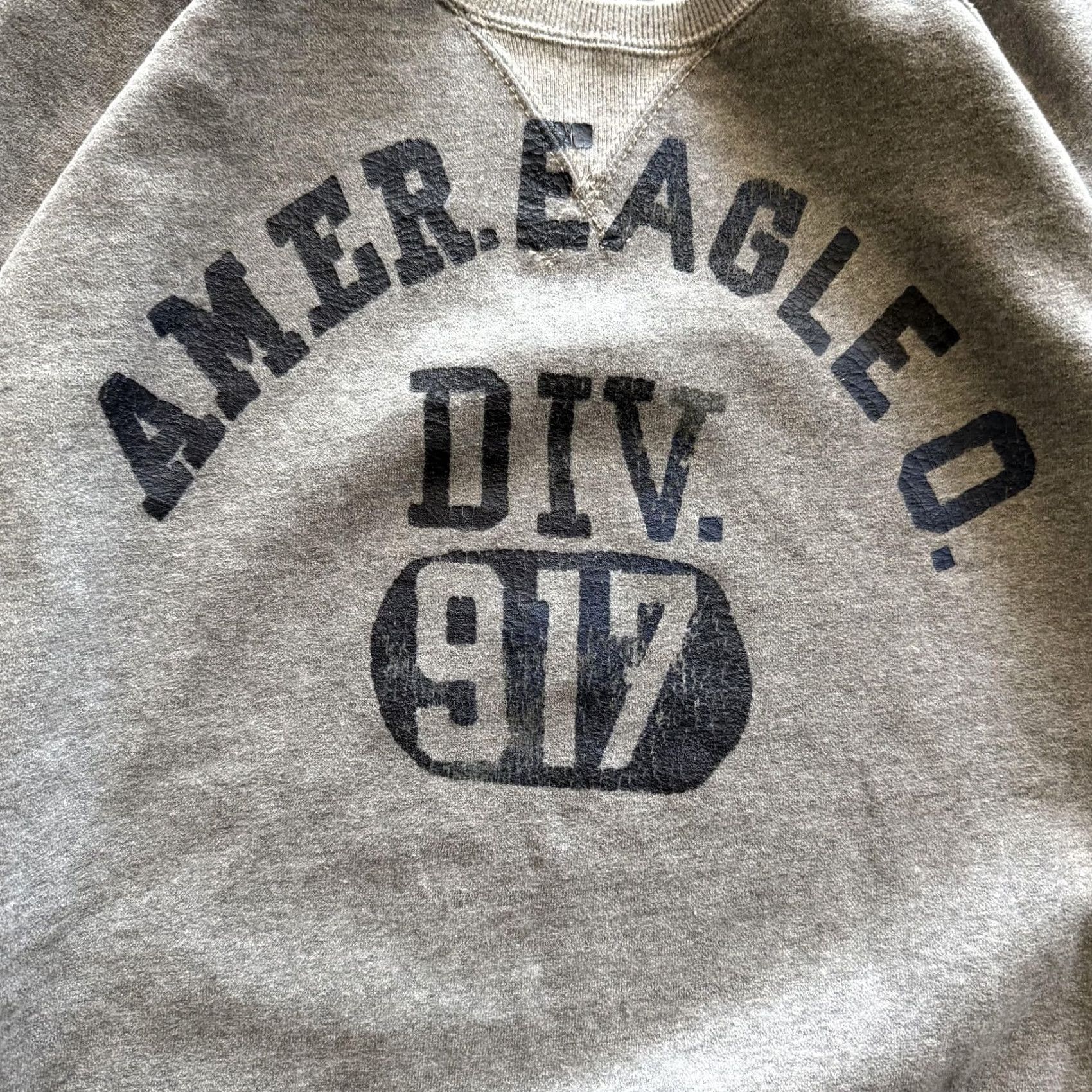 American Eagle Outfitters VINTAGE American Eagle Sweatshirt Mens XL Gray Fleece Pullover Crew Neck Graphic Print Repel 2000s Y2K Size US XL / EU 56 / 4 - 4 Thumbnail