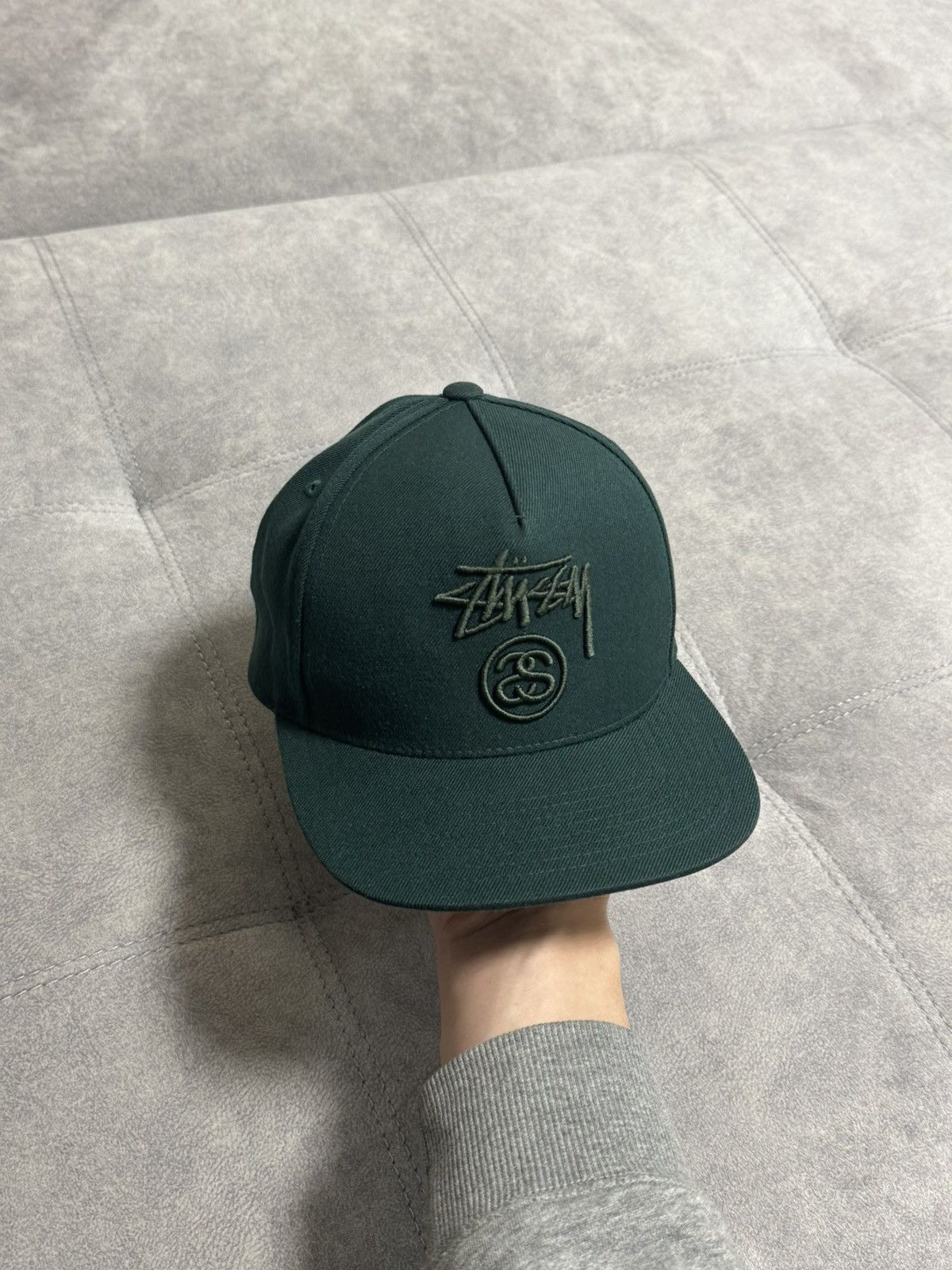 Stussy × Vintage Vintage Stussy cap hat green military Y2K Size ONE SIZE - 1 Thumbnail