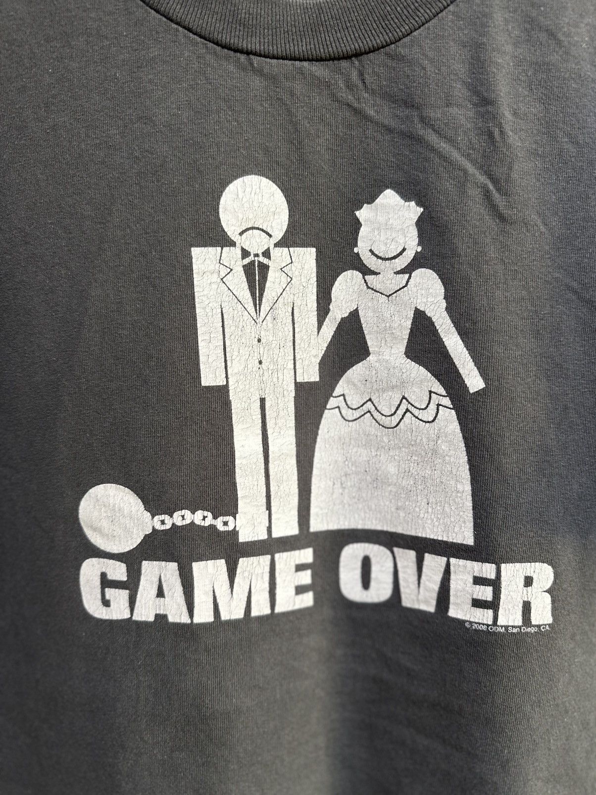 Alstyle Thrashed Vintage Game Over Faded Tee Size US XL / EU 56 / 4 - 2 Thumbnail