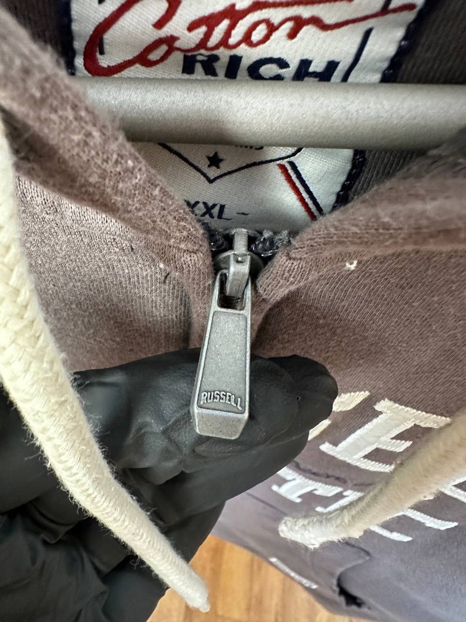 Russell Athletic Russell Athletic Full Zip Hoodie Vintage Sunfaded Brown Rich Size US XXL / EU 58 / 5 - 10 Thumbnail