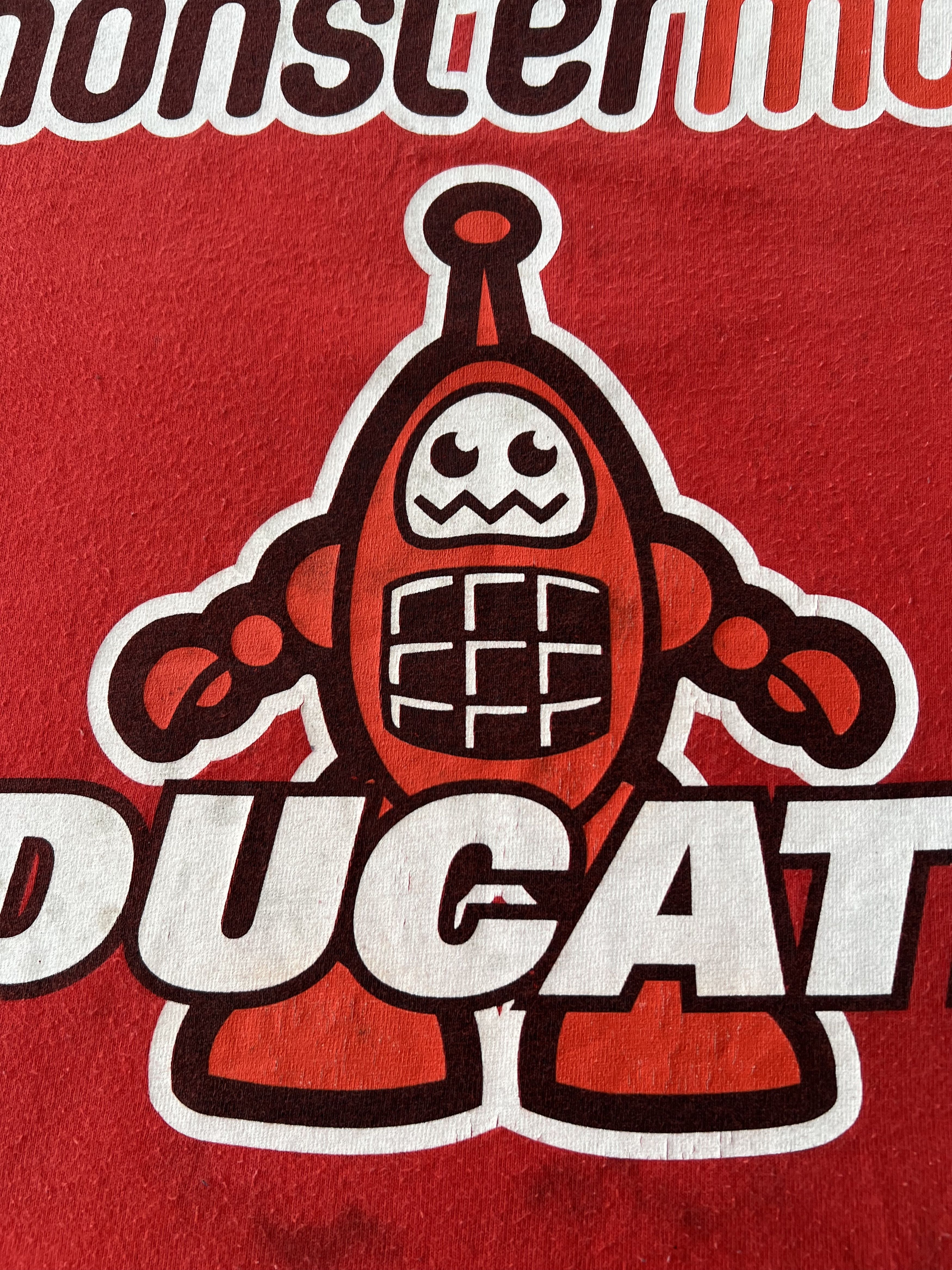 Vintage Vintage 90s Ducati Steve Hislop #7 Moto Racing Red T-shirt Size US XXL / EU 58 / 5 - 17 Thumbnail