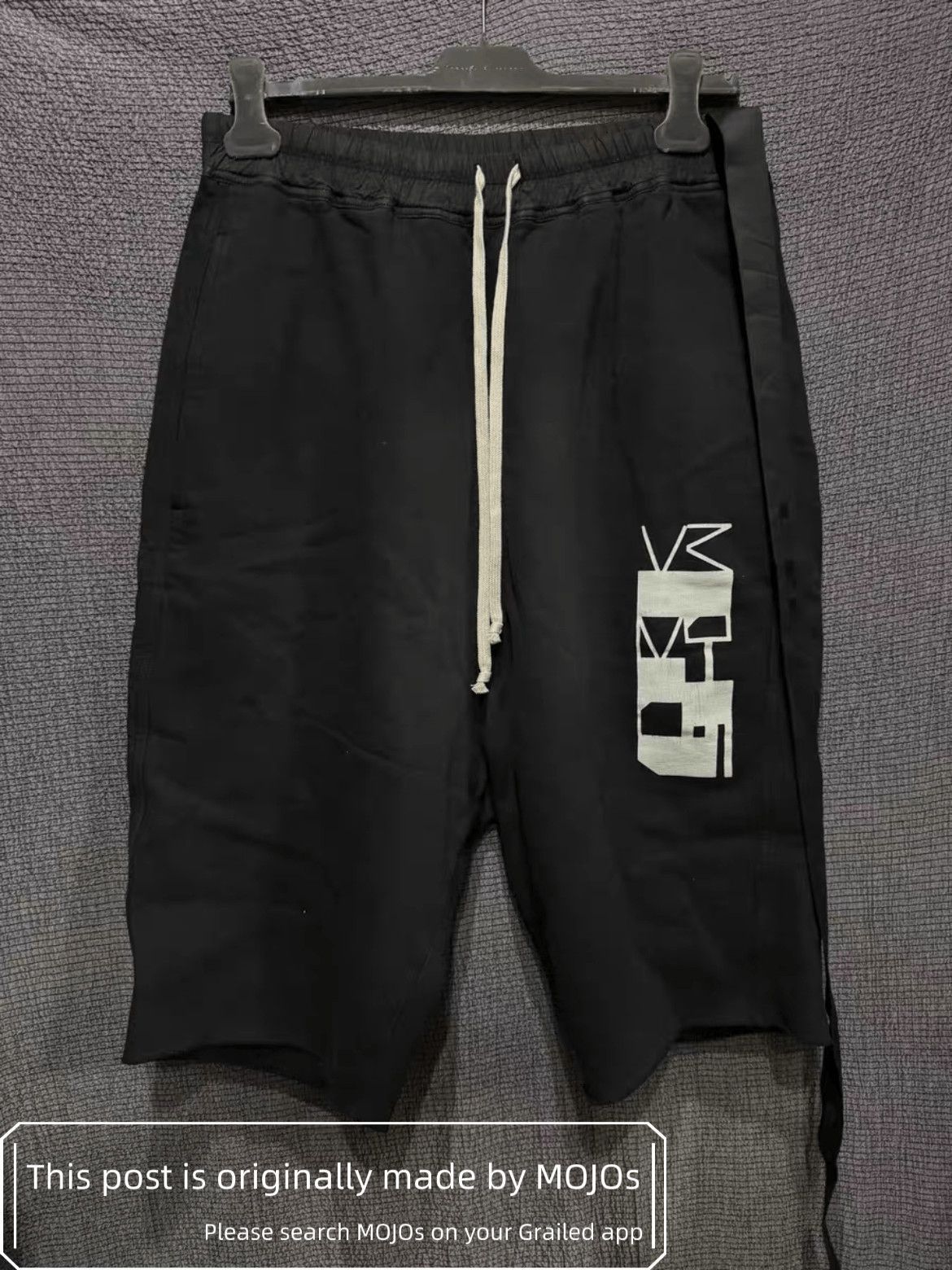 Rick Owens Sz S Rick Owens Drkshdw 22AW Single Side Logo Print Shorts Size US 30 / EU 46 - 1 Thumbnail