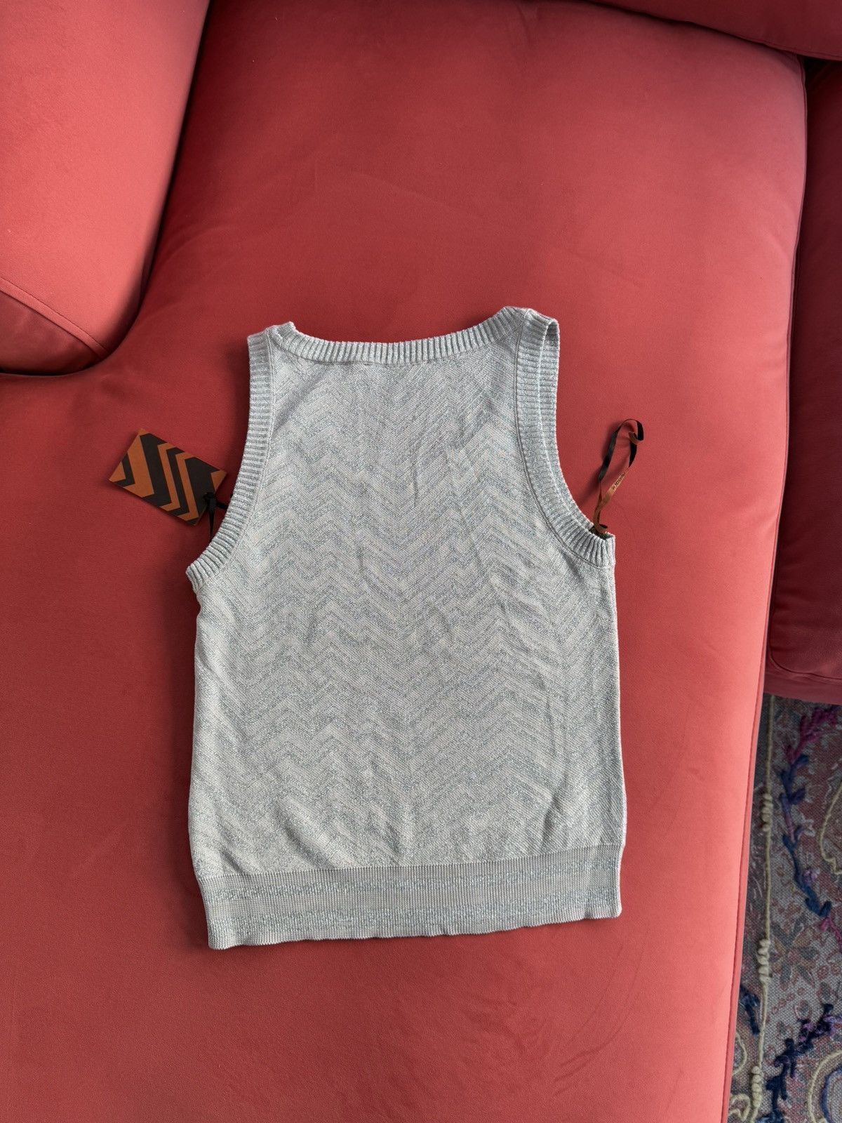 Missoni Missoni chevron NEW camisole, silver, size M Size M / US 6-8 / IT 42-44 - 6 Thumbnail