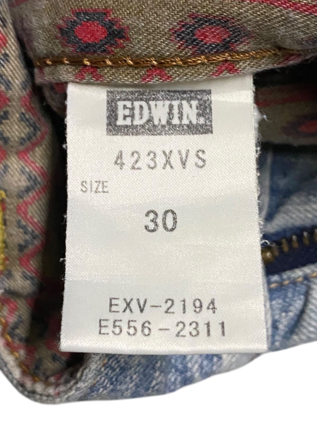 Edwin Vintage Edwin Light Wash Ripped Loose Jeans Size US 32 / EU 48 - 16 Thumbnail