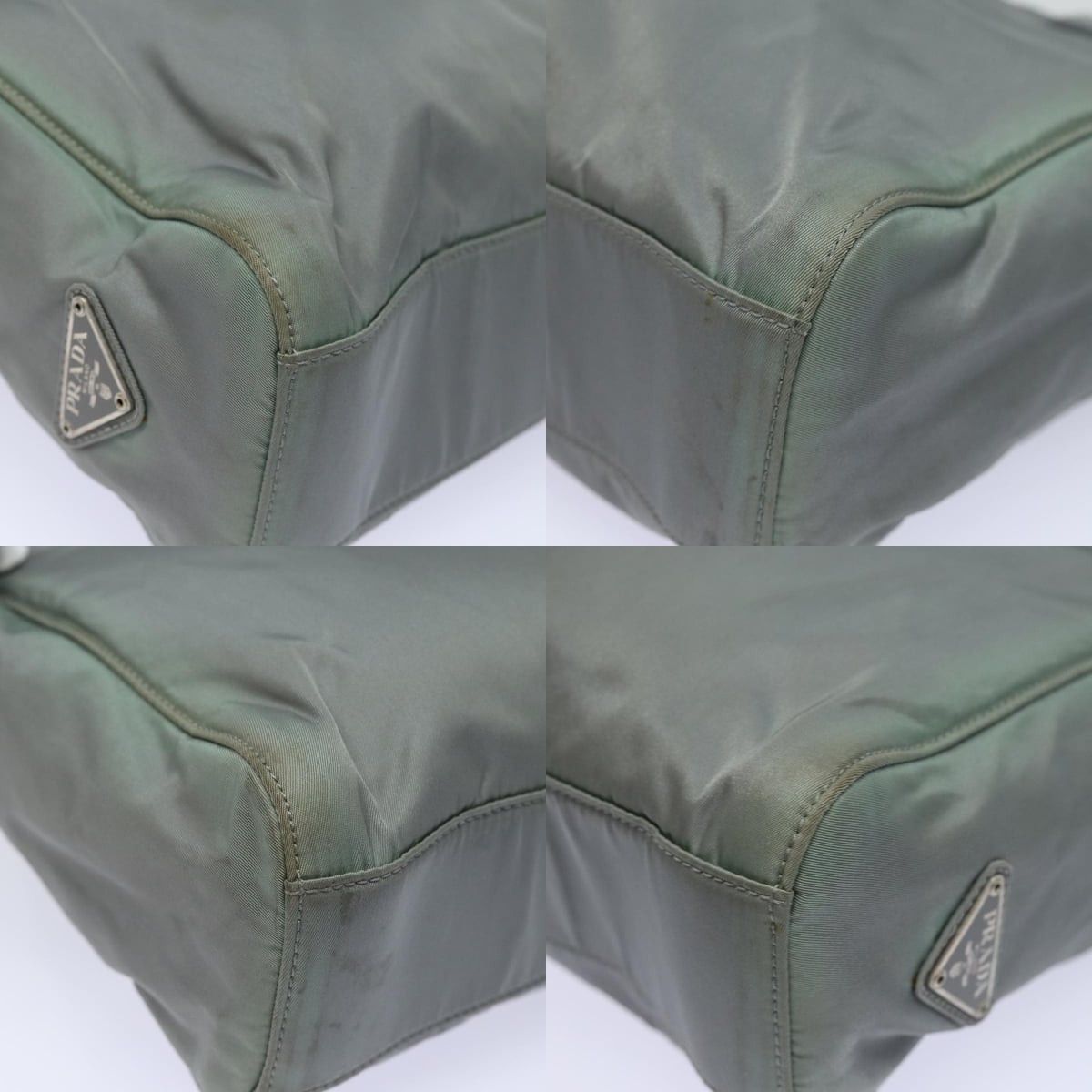 Prada PRADA Hand Bag Nylon Gray Size ONE SIZE - 10 Thumbnail