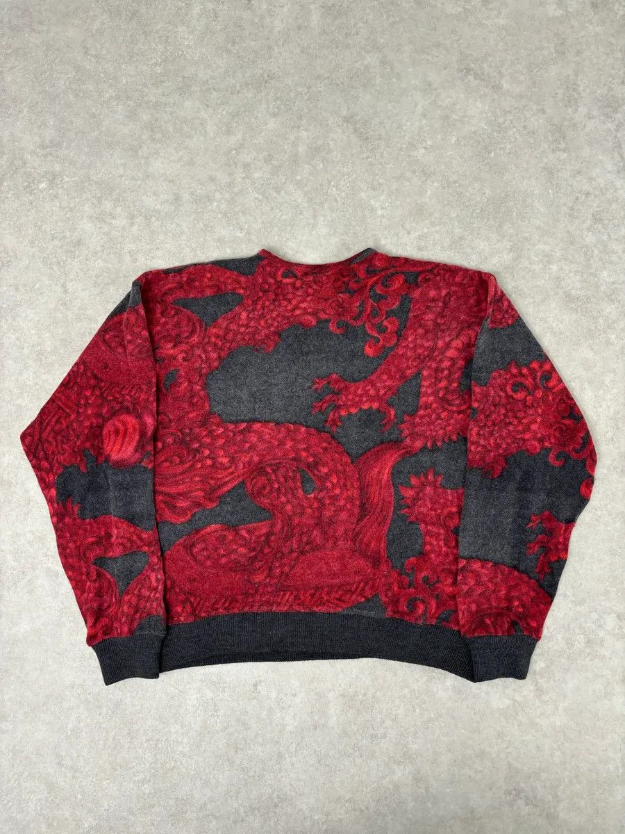 Gianfranco Ferre 2000s Gianfranco Ferre Dragon Red Black Henley Longsleeves Size US S / EU 44-46 / 1 - 5 Thumbnail