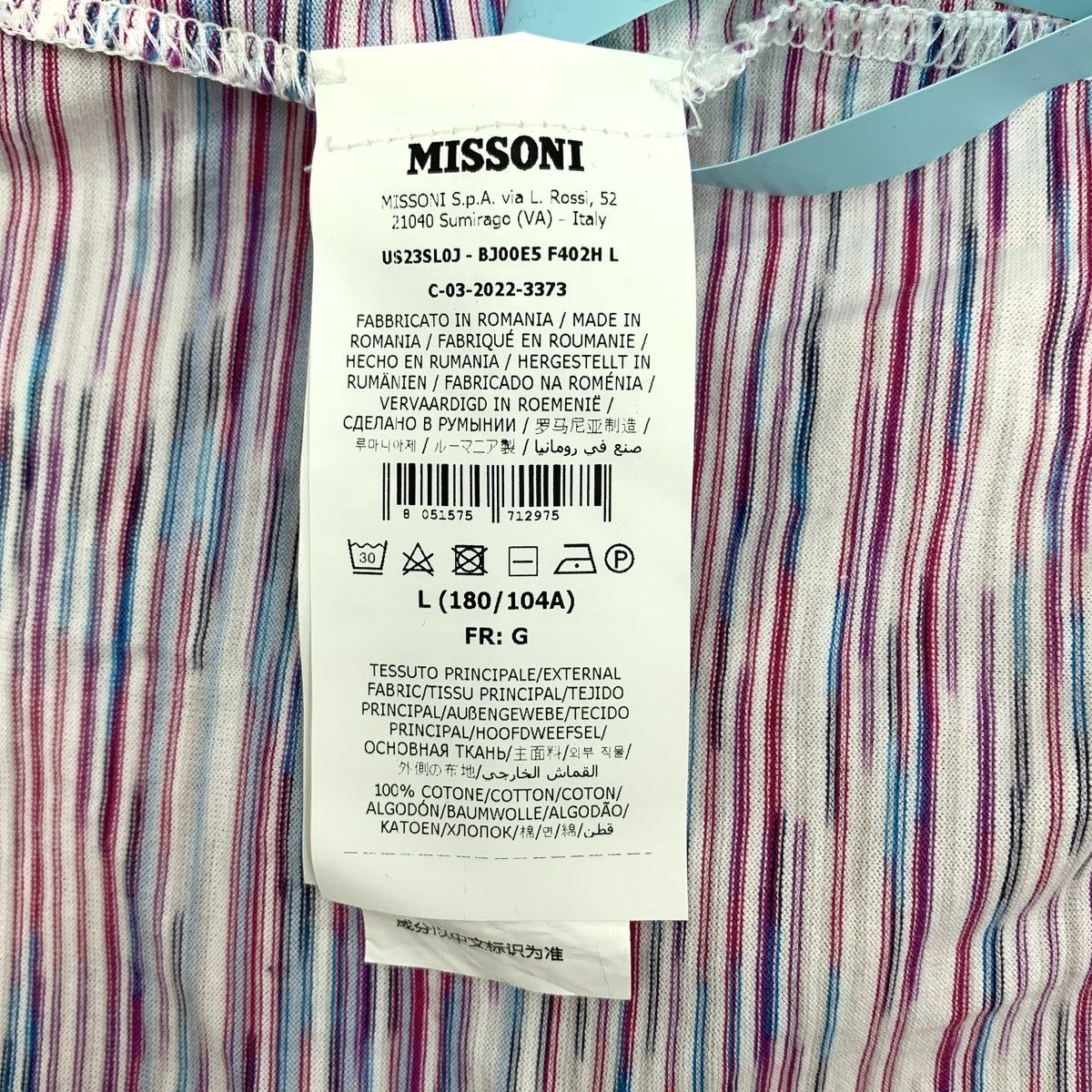 Missoni Missoni 22 Colorful Striped Short Sleeve T-Shirt K26WX Size US L / EU 52-54 / 3 - 6 Thumbnail