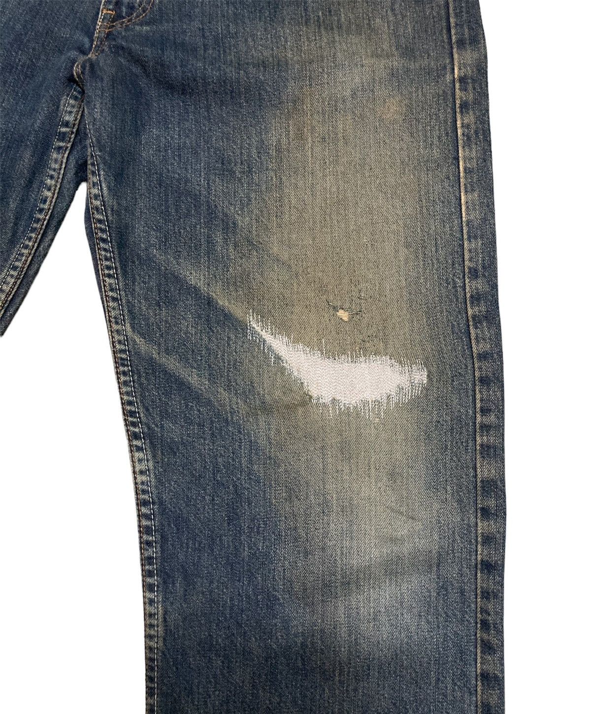 Levi's Vintage Distressed Levi’s Orange Tab 612 Blue Jeans Size US 33 - 3 Thumbnail
