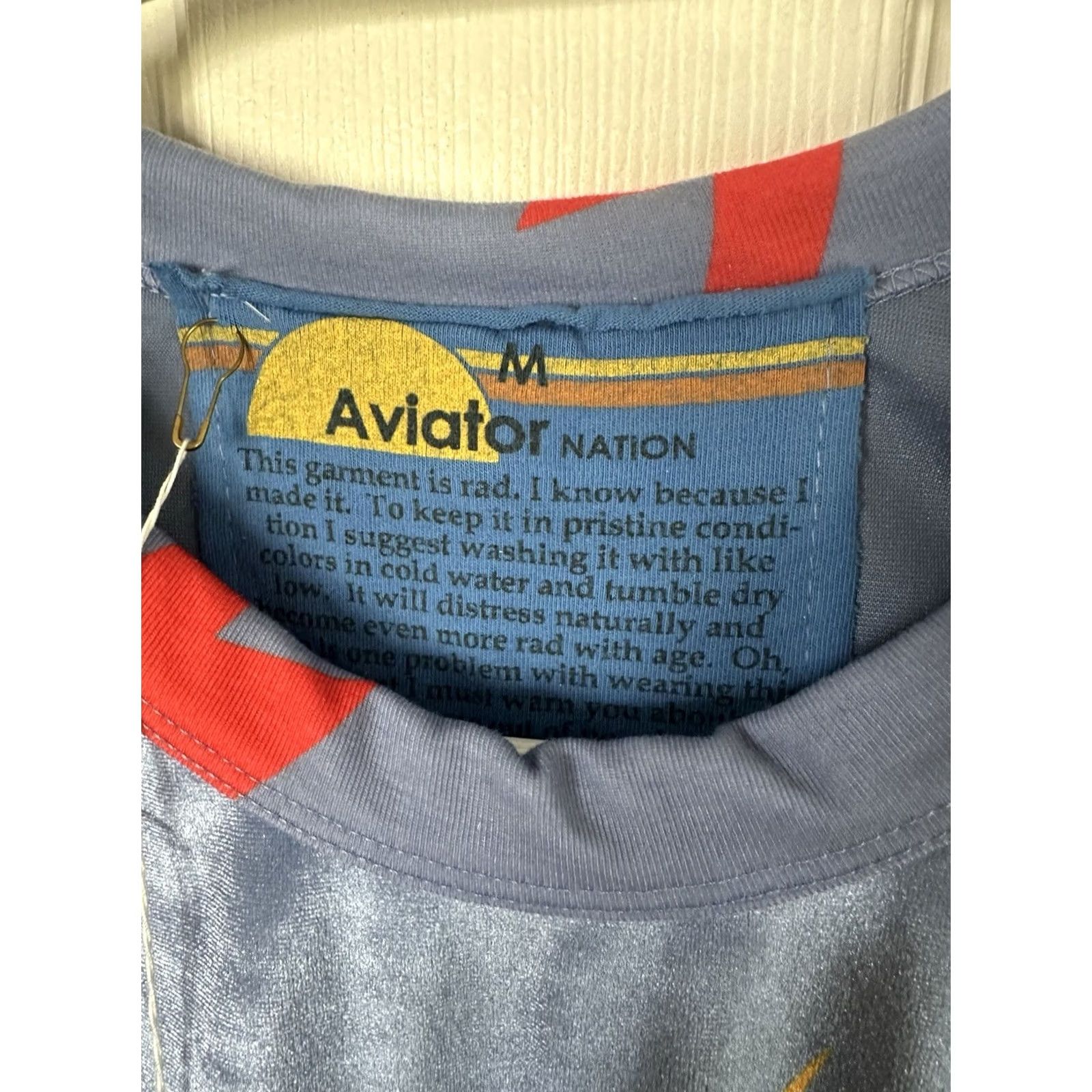 Aviator Nation Aviator Nation Sweatshirt Velvet Lightning Bolt Blue M Raglan Long Sleeve Crew Neck NWT Unisex Adults Designer Pullover Shirt Women’s Men’s Size M / US 6-8 / IT 42-44 - 5 Thumbnail