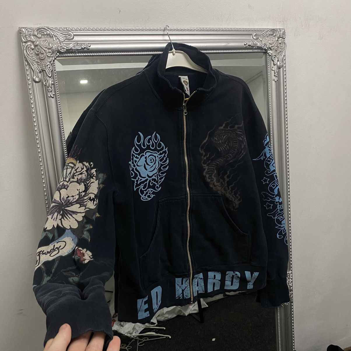 Christian Audigier vintage zip hoodie Ed hardy Size US S / EU 44-46 / 1 - 4 Thumbnail
