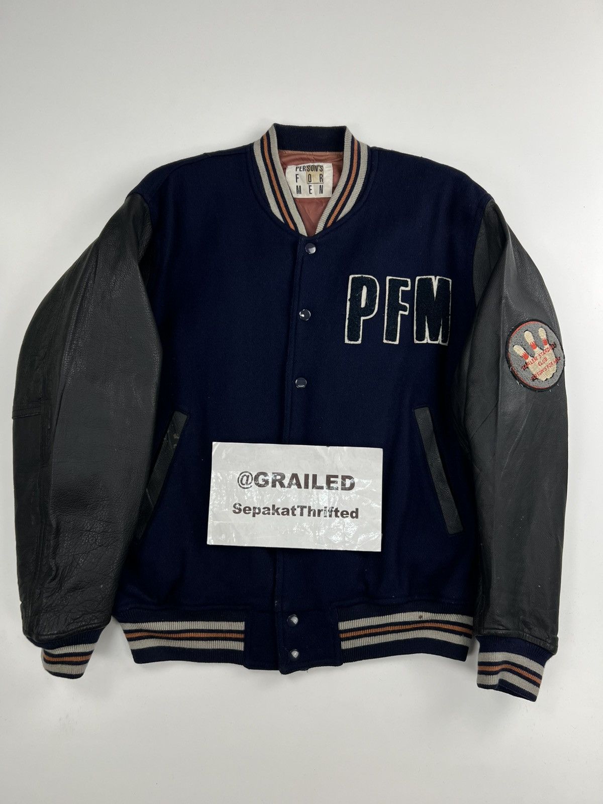 VINTAGE PERSON FOR MEN VARSITY JACKET