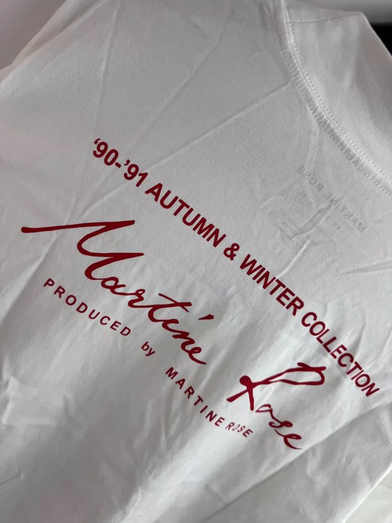 Martine Rose Martine rose Classic white and red logo long sleeve Size US M / EU 48-50 / 2 - 4 Thumbnail