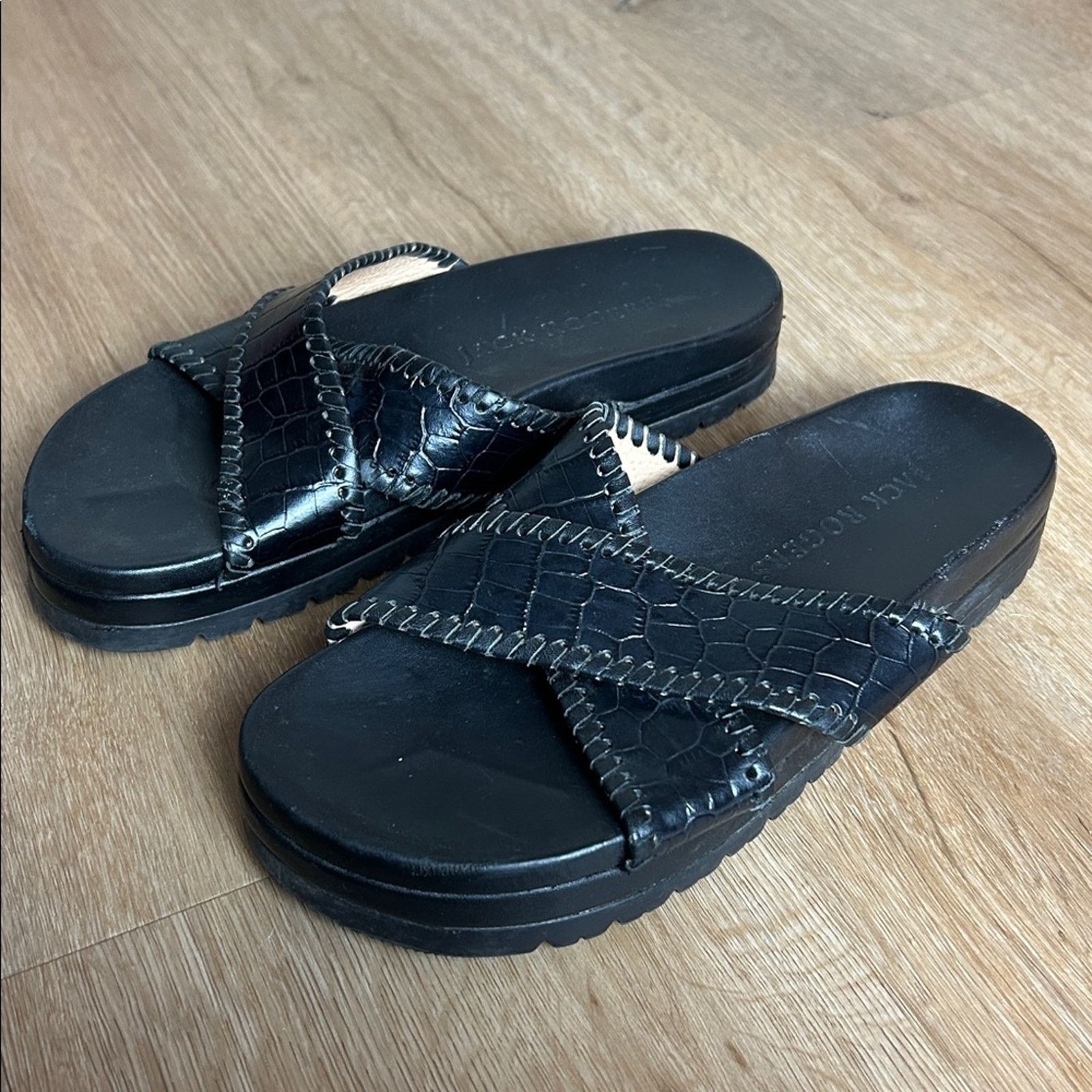 Jack Rogers Lexi Criss Cross Slide Sandals