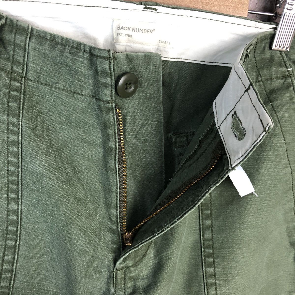 Japanese Brand Back Number Green cargo Pants #A1023 Size US 28 / EU 44 - 10 Thumbnail