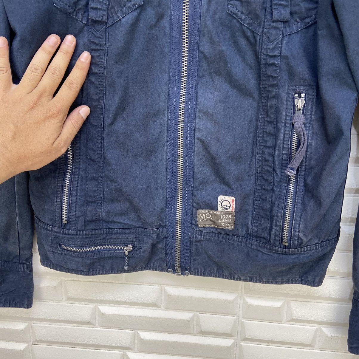 Diesel Diesel Blue Panthers Fighters Squadron 36060 Biker Jacket Size US S / EU 44-46 / 1 - 10 Thumbnail
