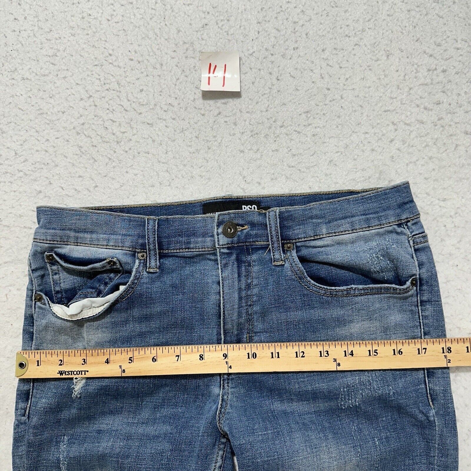Rsq RSQ 32 Tokyo Super Skinny Distressed Denim Jeans 31" Inseam Size 32" / US 10 / IT 46 - 12 Thumbnail