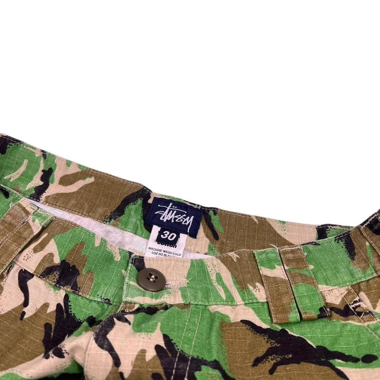 Stussy Vintage Stussy Camo Cargo Shorts - Waist: 29” Size US 29 - 3 Thumbnail