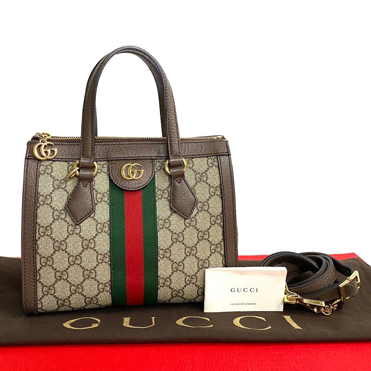Gucci Gucci Shoulder Bag Brown PVC Size ONE SIZE - 1 Thumbnail