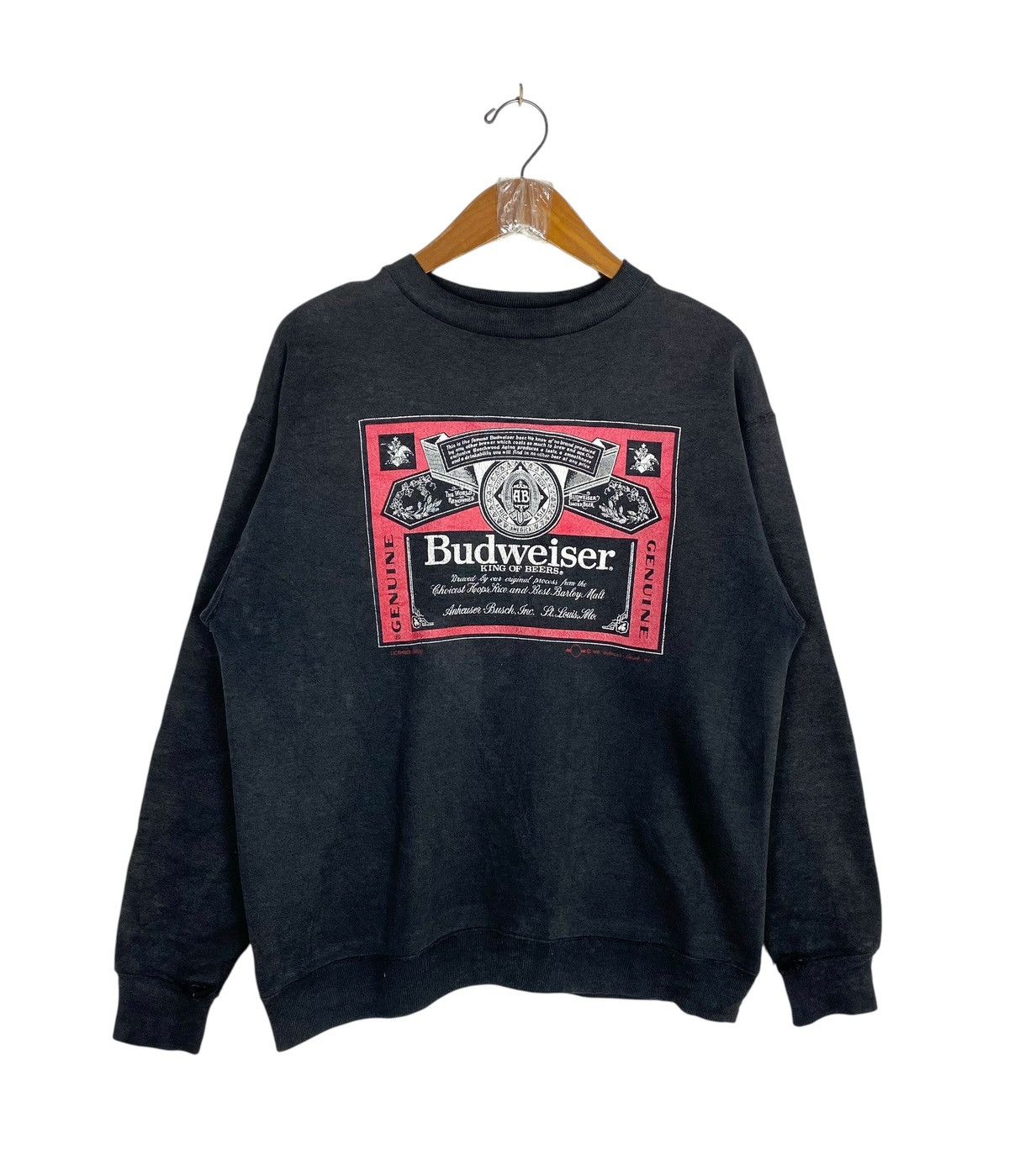 Rare‼️ Vintage Budweiser Big Logo Made in Usa