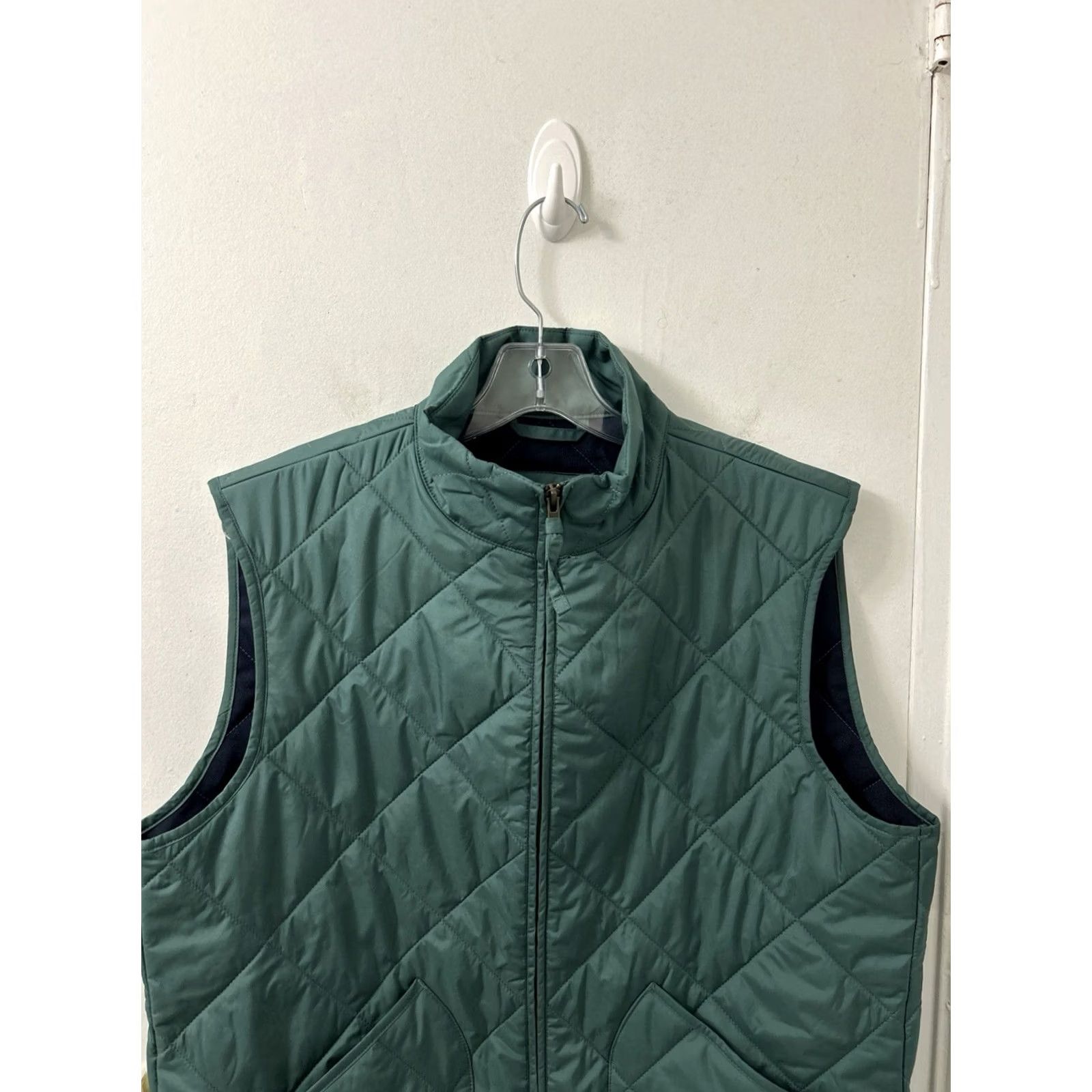 Vintage J Crew Re-Imagined Sussex Quilted Vest Mens M Green Full Zip Jacket Outerwear Size US M / EU 48-50 / 2 - 2 Thumbnail
