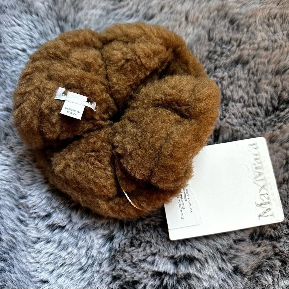 Designer MaxMara label-cut Scrunch Made of Camel wool&Silk Blend Size ONE SIZE - 2 Thumbnail