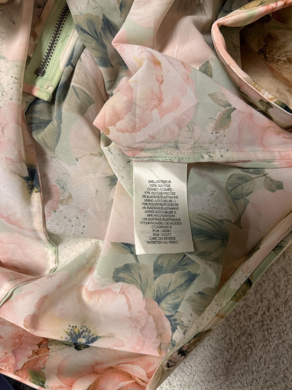 Alice + Olivia × Designer ALICE + OLIVIA Chara Floral Chiffon Mini Dress Size M / US 6-8 / IT 42-44 - 12 Thumbnail