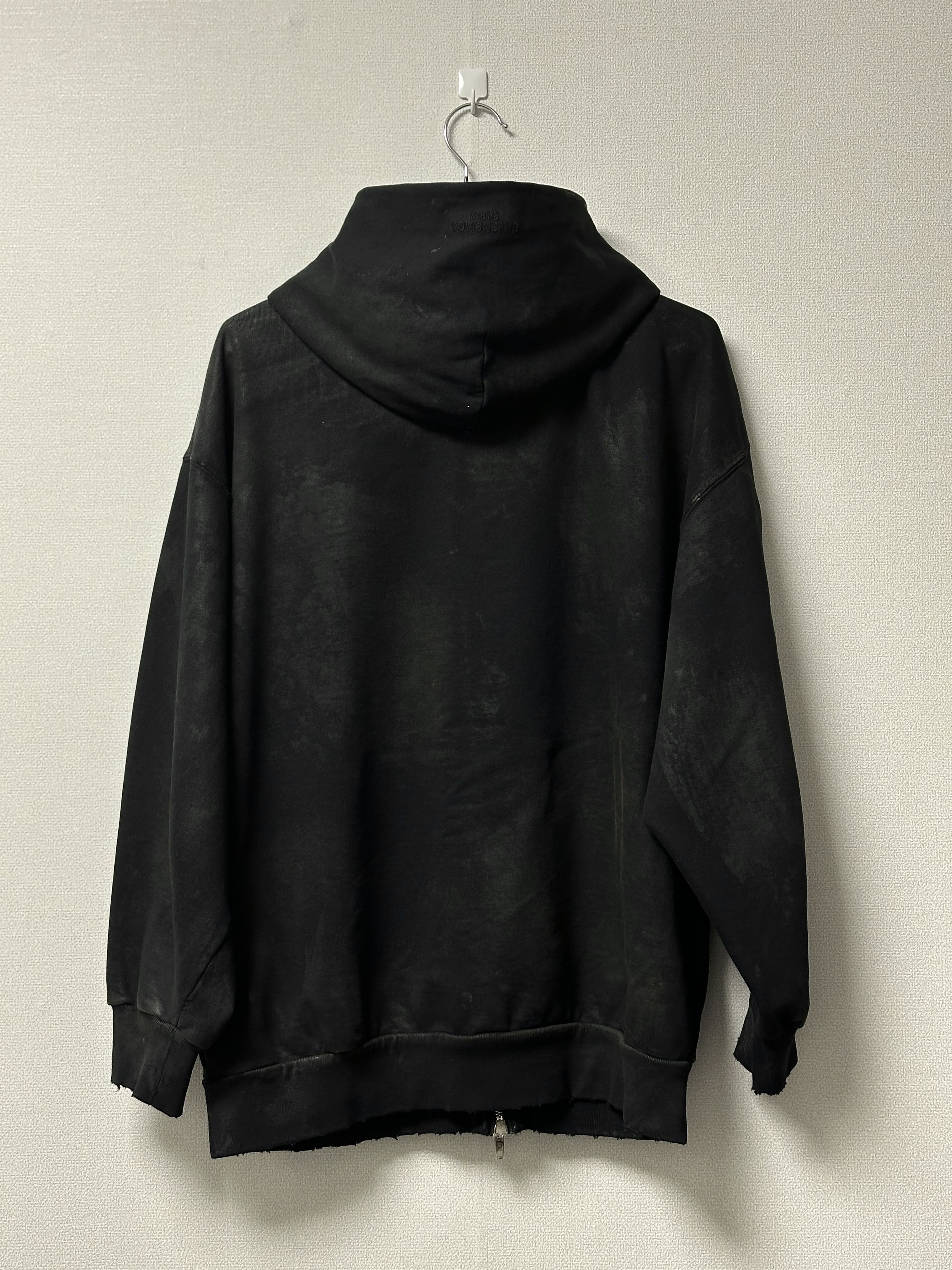 Balenciaga Balenciaga "Mud Show" Distressed Zip-Up Hoodie Size US XS / EU 42 / 0 - 2 Thumbnail