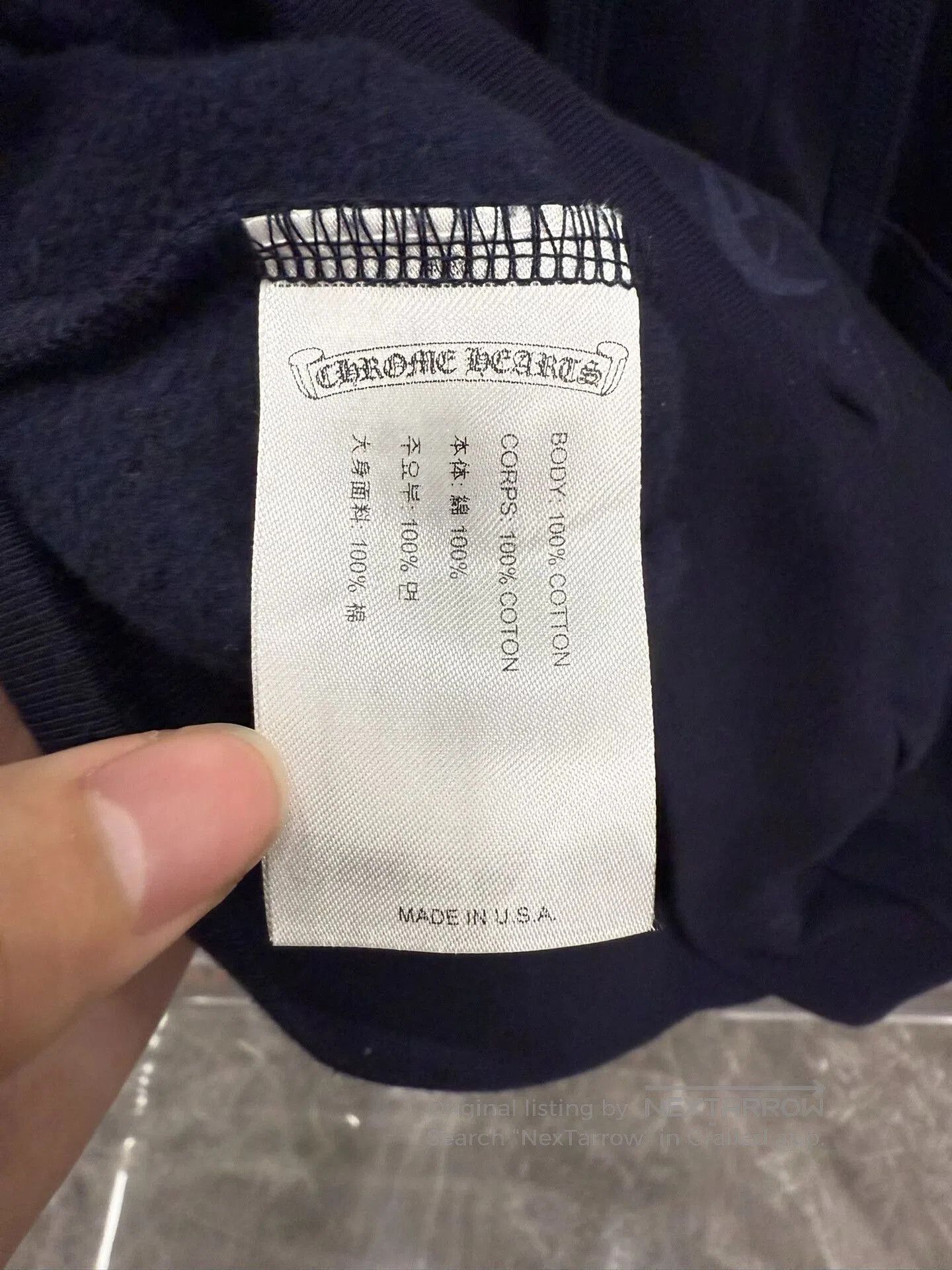 Chrome Hearts Chrome Hearts Navy Vine Pattern Hoodie. Size US M / EU 48-50 / 2 - 4 Thumbnail