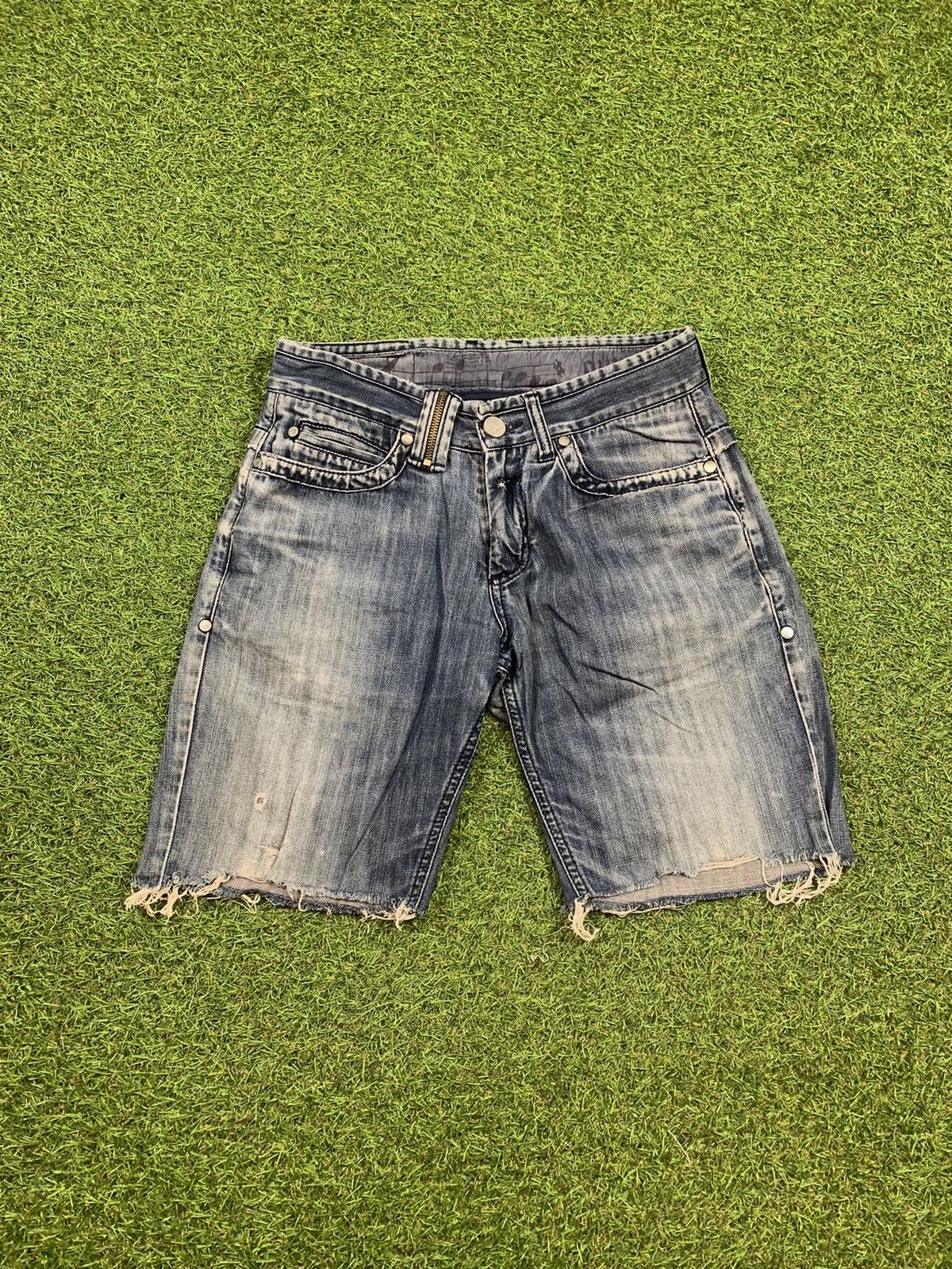 John Galliano Vintage Y2K John Galliano shorts distressed style Size US 32 / EU 48 - 1 Thumbnail