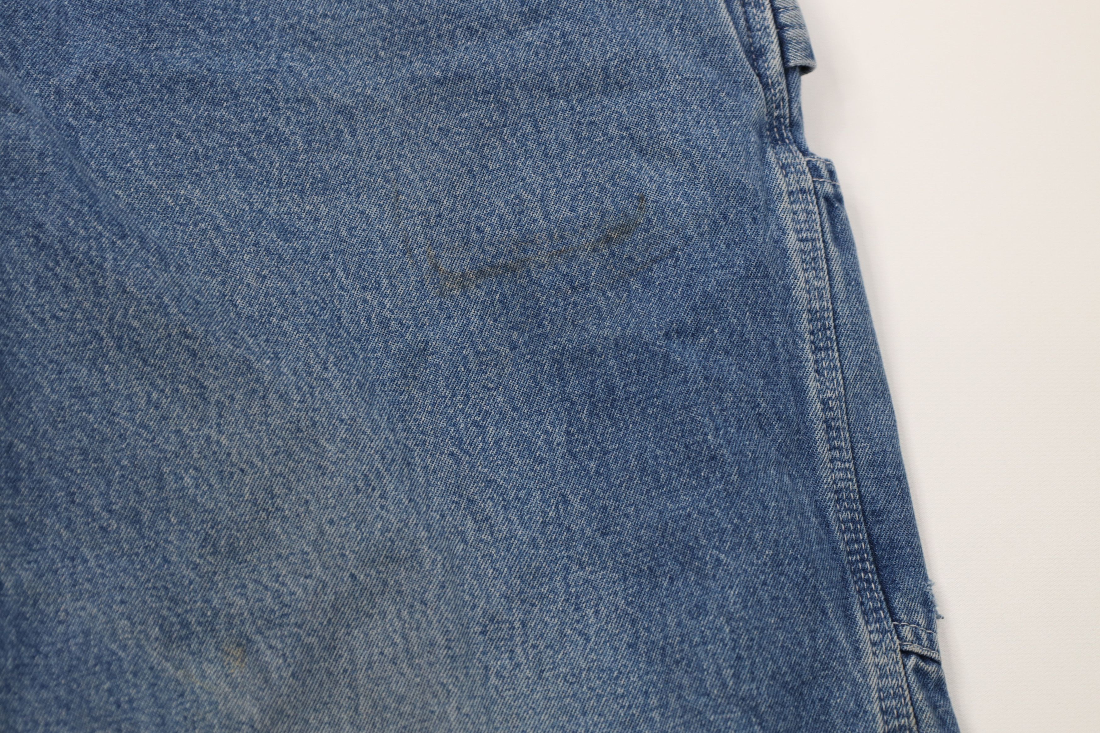 Carhartt Vintage Y2K Carhartt Wide Leg Dungaree Denim Jeans Blue Size US 36 / EU 52 - 7 Thumbnail