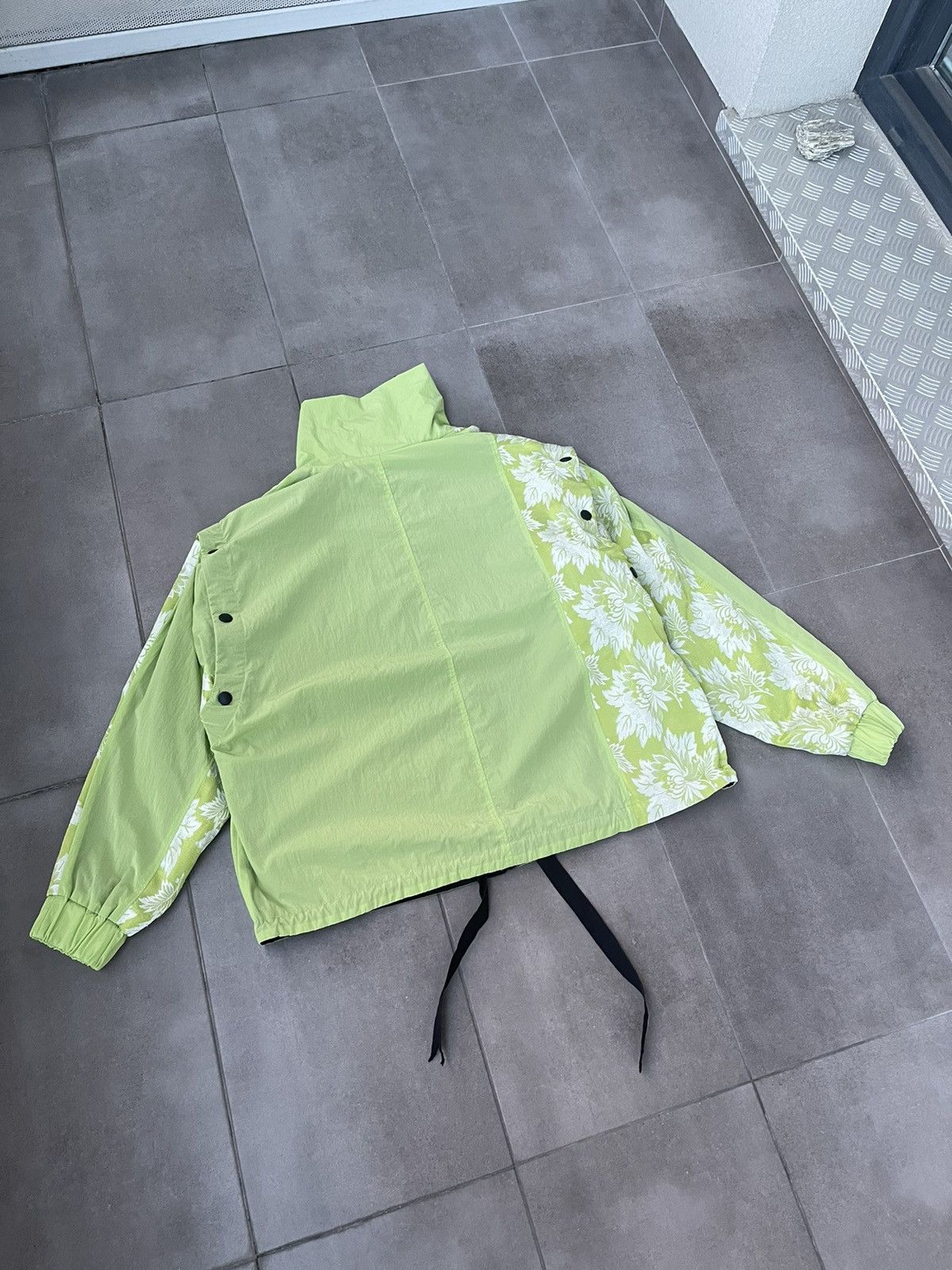 Japanese Brand !DS! AW22 Zsigmond Kassa Acid Green Jacket Coat Size US M / EU 48-50 / 2 - 17 Thumbnail