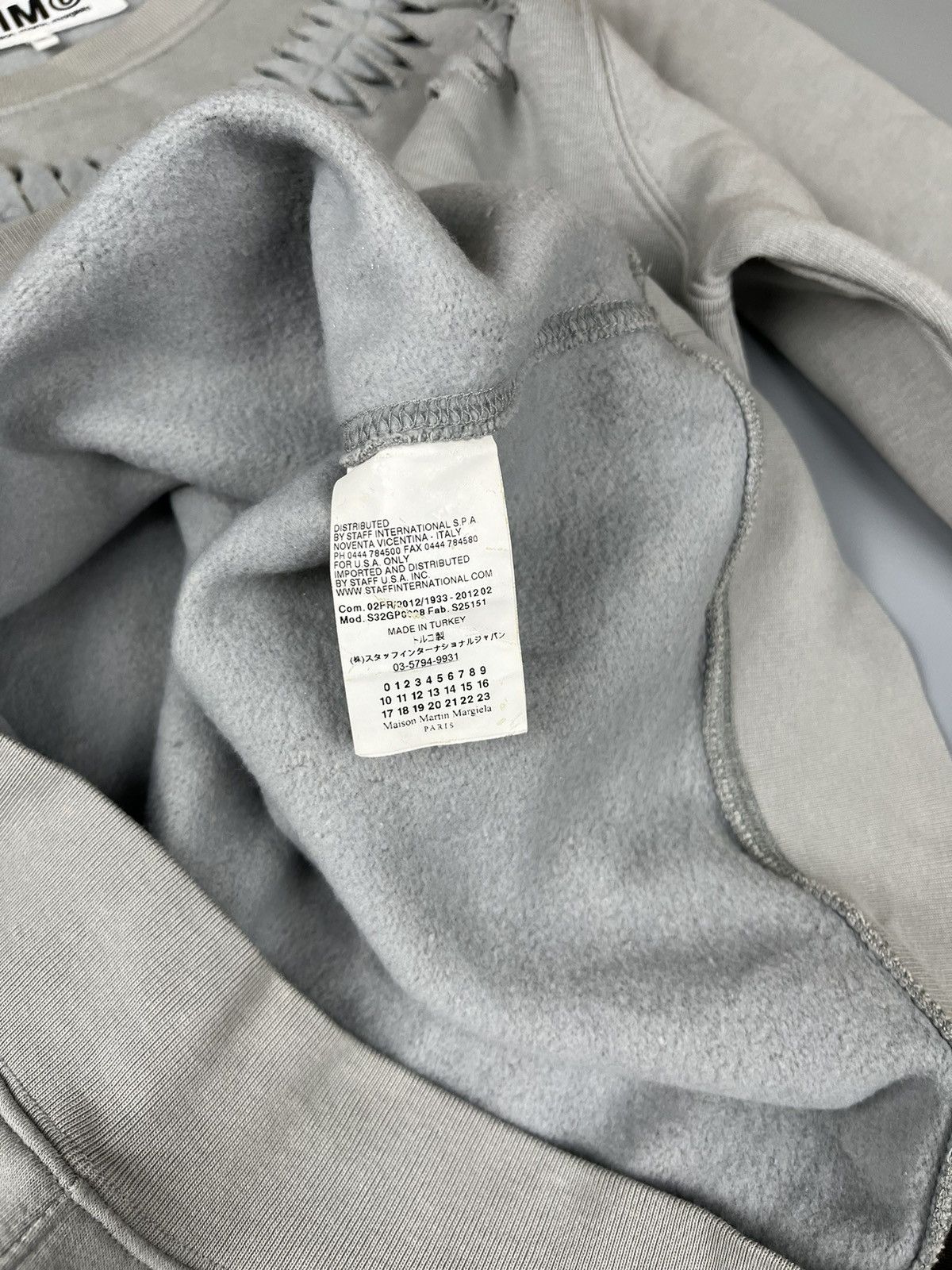 Maison Margiela Mm6 - AW/12 Ripped Sweat Shirt Size S / US 4 / IT 40 - 8 Thumbnail