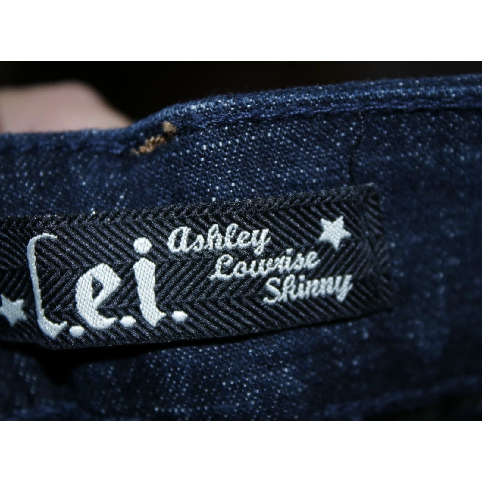 Vintage VINTAGE LEI Ashley Trouble Skinny Dark Blue Jeans Junior Women Size 5 Regular 30X31 2010 Size 27" / US 4 / IT 40 - 3 Thumbnail