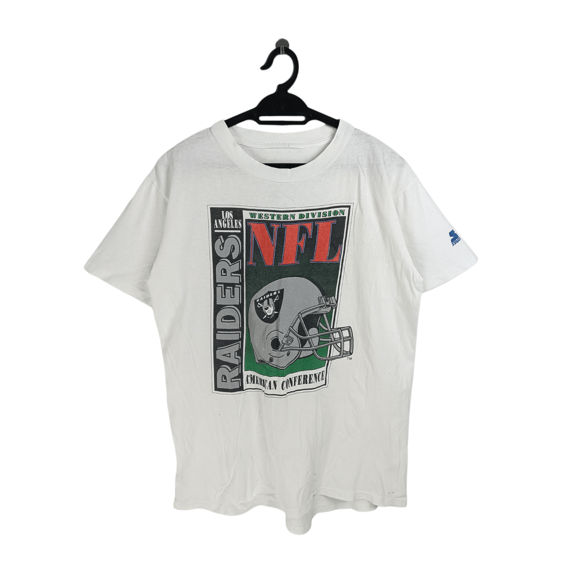 Vintage VINTAGE 90s RAIDERS STARTER NFL TEE VERY RARE FOOTBALL Size US M / EU 48-50 / 2 - 1 Thumbnail