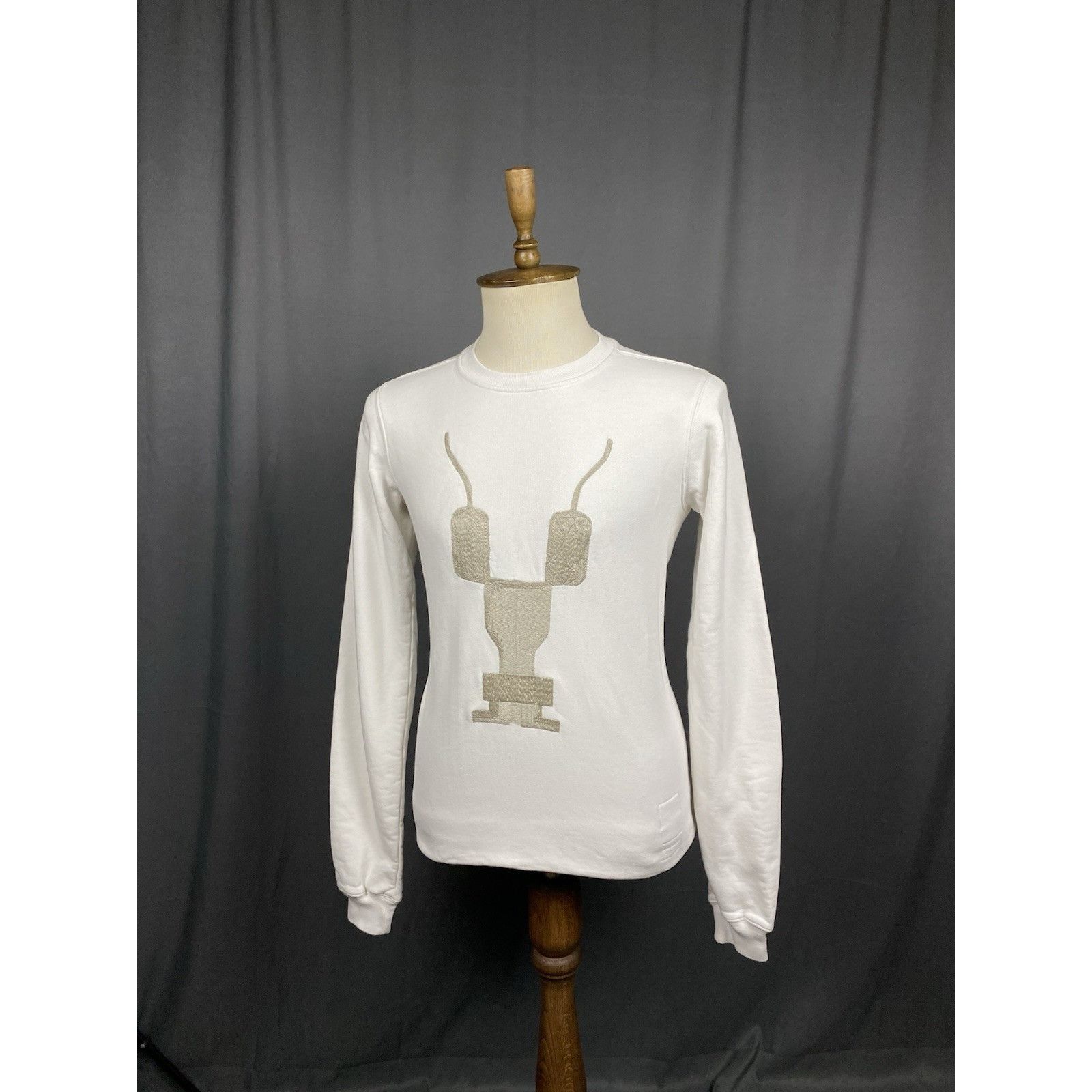 Rick Owens Rick Owens Dark Shadow Man to Man White Beige Crewneck Long Size US S / EU 44-46 / 1 - 4 Thumbnail