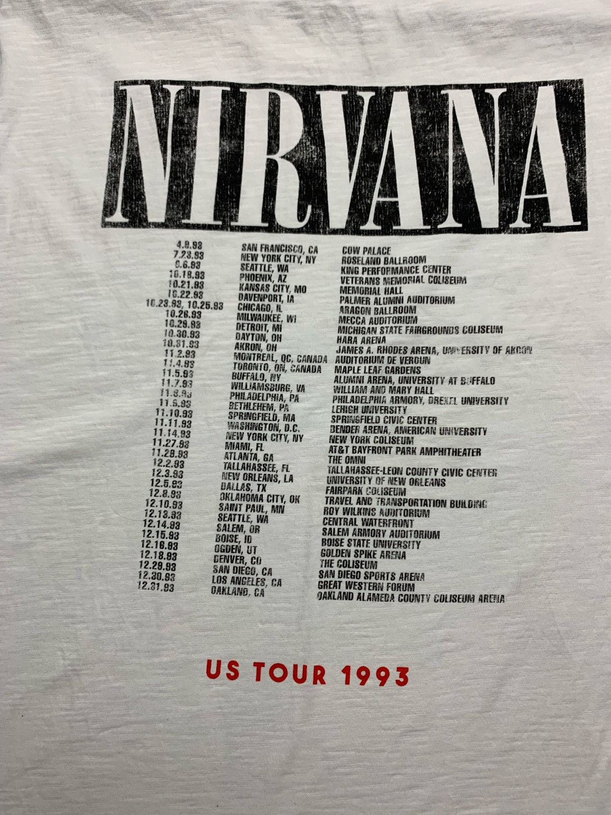 Band Tees Nirvana rock T-shirt tour Size M Size US M / EU 48-50 / 2 - 4 Thumbnail