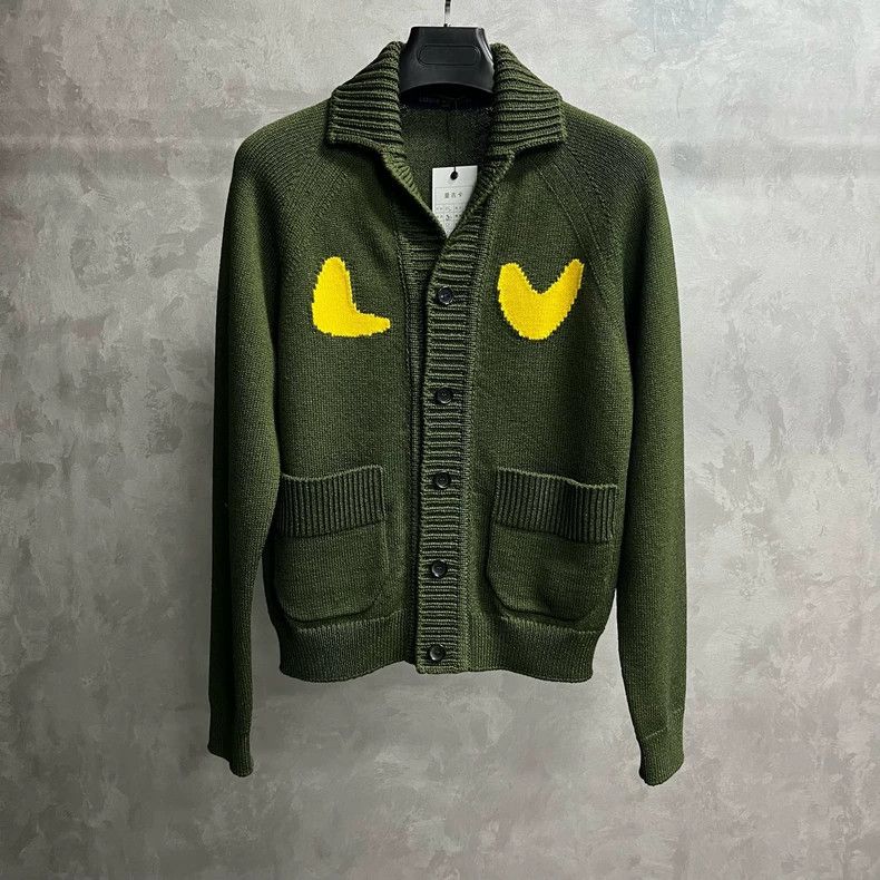 Louis Vuitton Louis Vuitton Olive geometric intarsia lapel single-breaste Size US XS / EU 42 / 0 - 1 Thumbnail